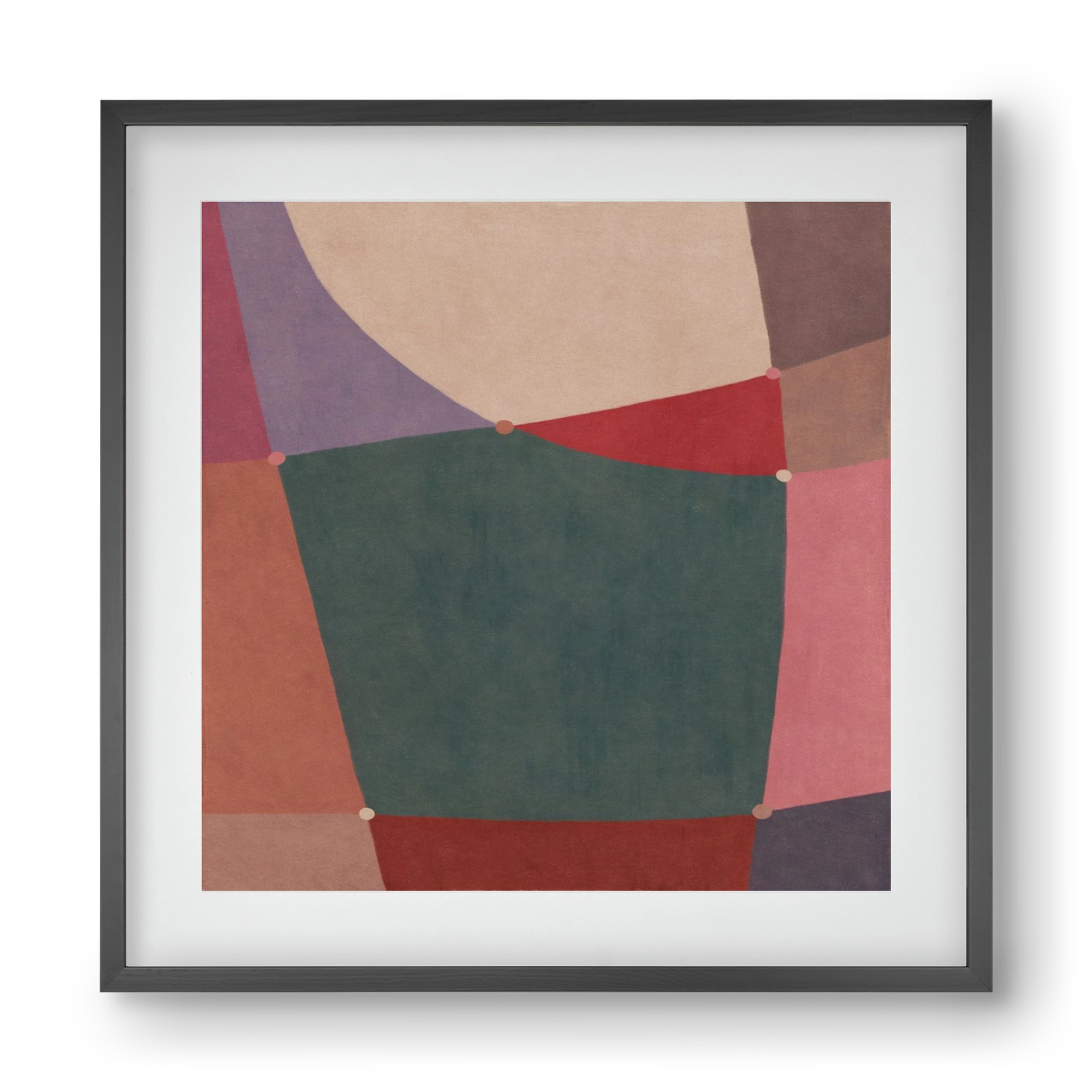 Abstract Intersections Q10, 40x40 cm (30x30 cm), Fekete keret, paszpartuval