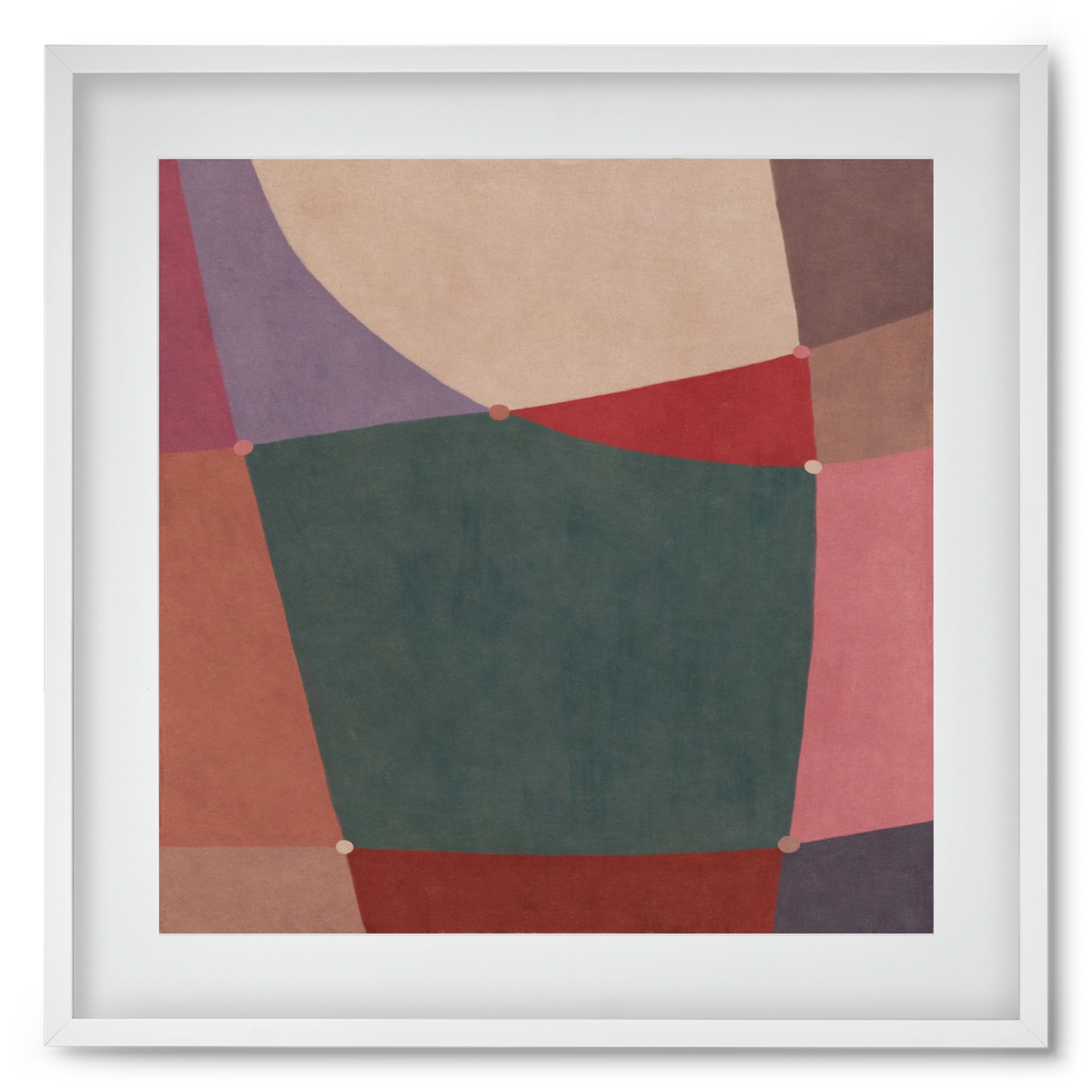Abstract Intersections Q10, 50x50 cm (40x40 cm), Fehér keret, paszpartuval