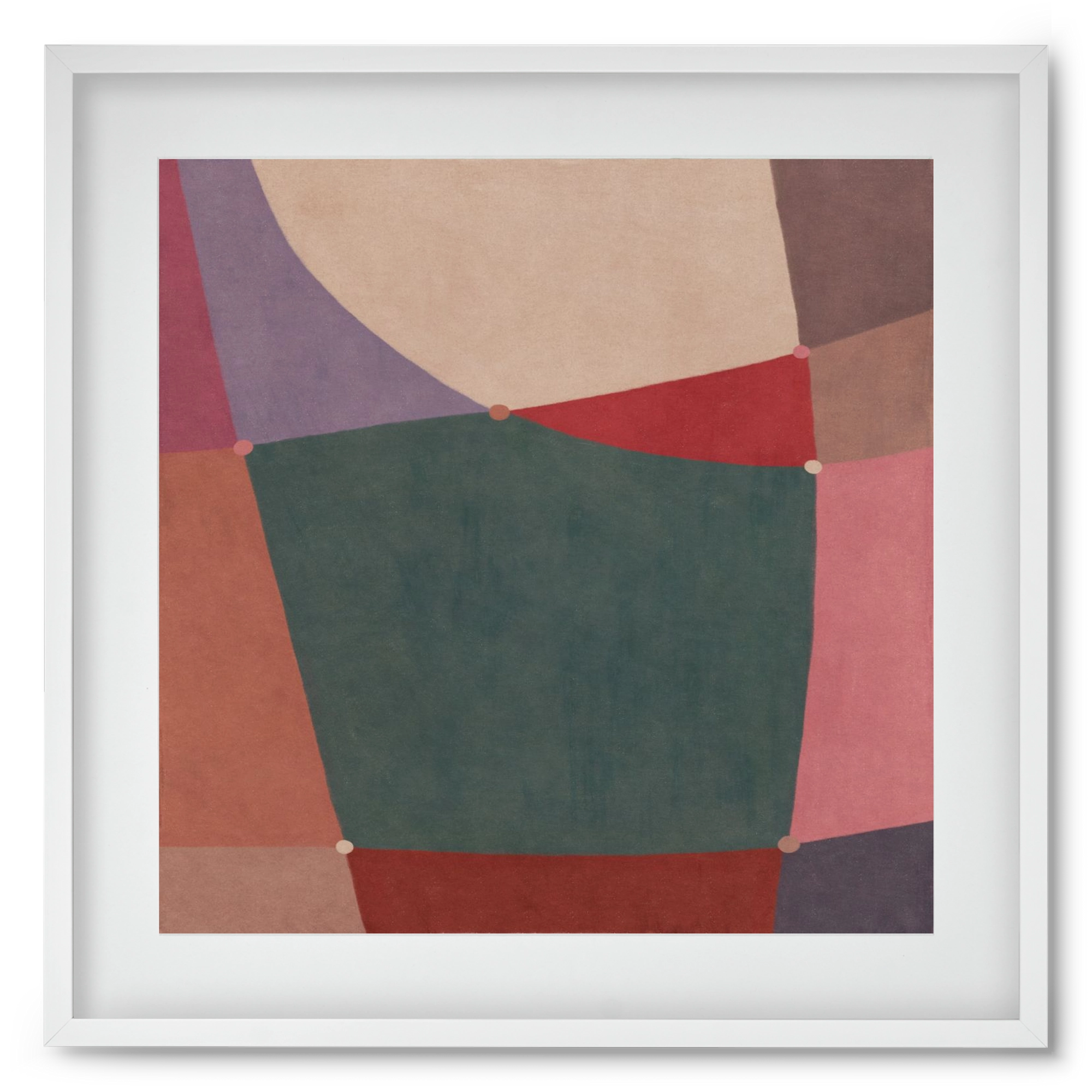 Abstract Intersections Q10, 50x50 cm (40x40 cm), Fehér keret, paszpartuval