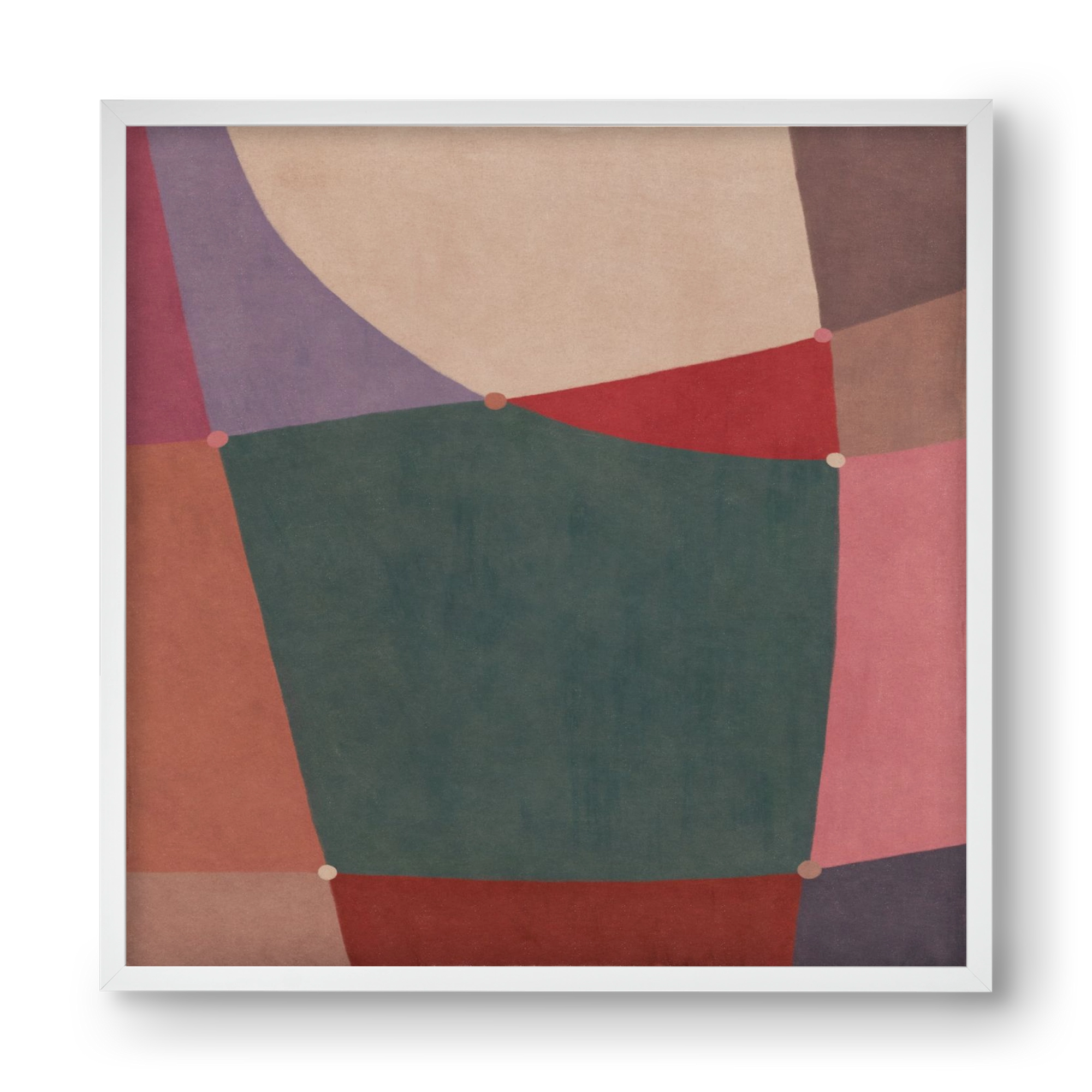Abstract Intersections Q10, 40x40 cm (40x40 cm), Fehér keret