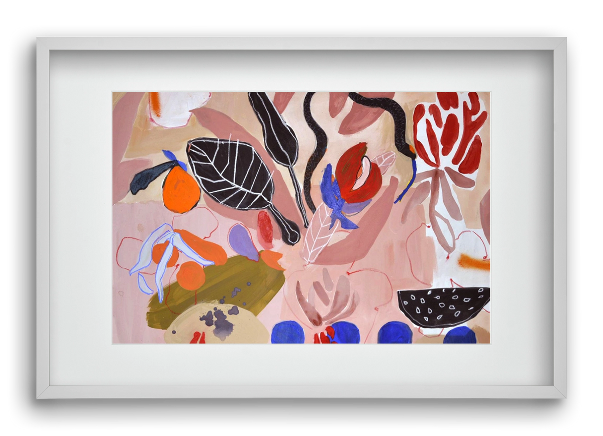 Finding peace, 60x40 cm (45x30 cm), Fehér keret, paszpartuval