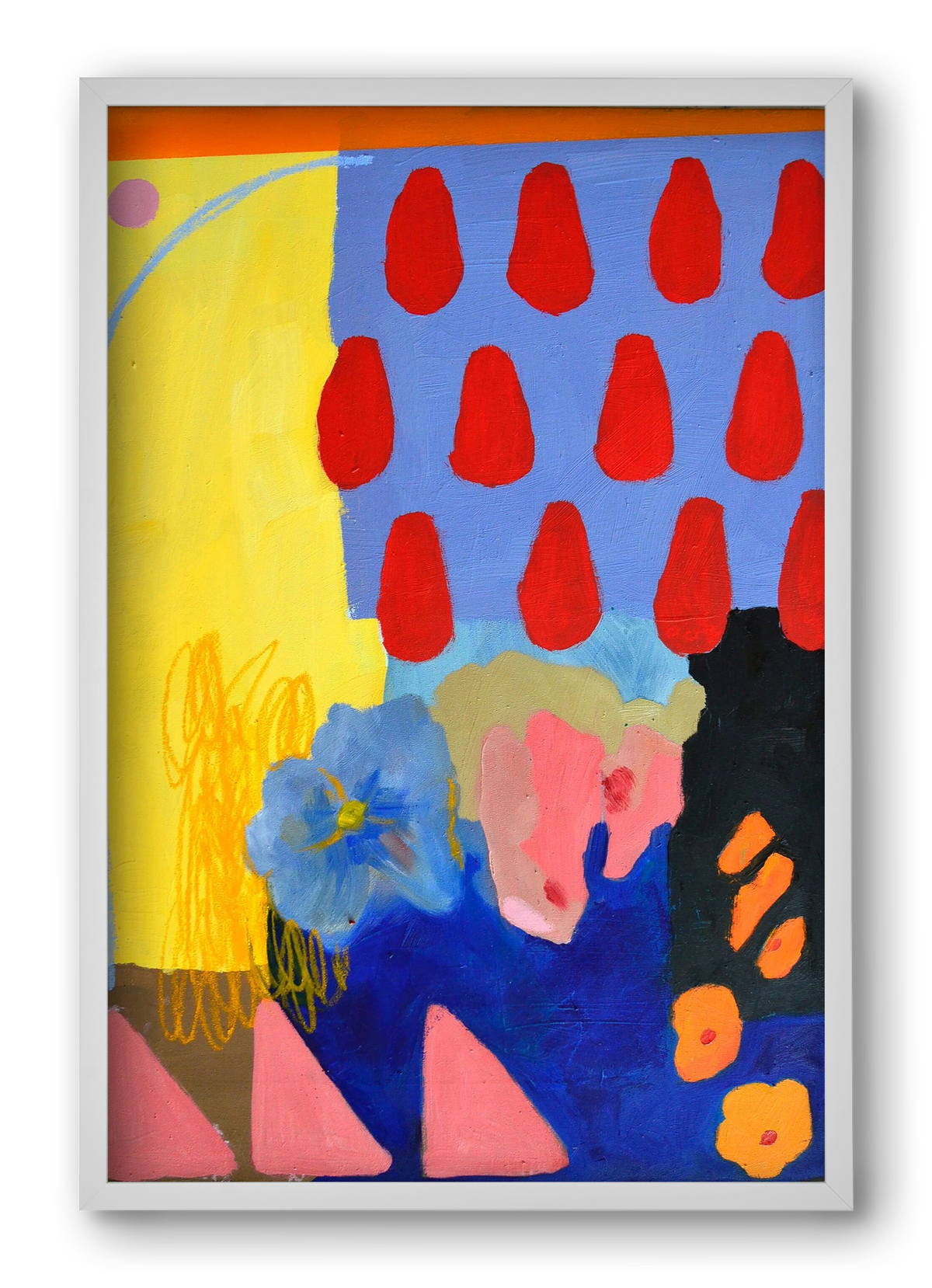 Rainy day, 40x60 cm (40x60 cm), Fehér keret