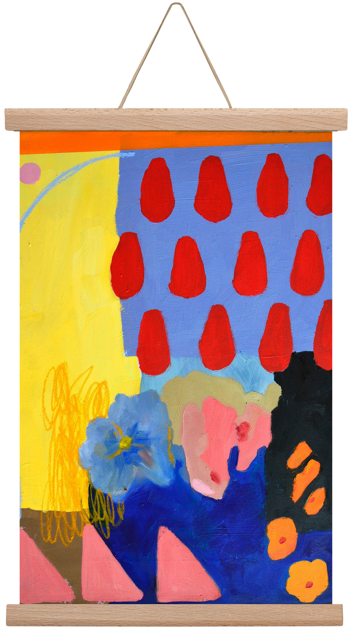 Rainy day, 30x45 cm (30x45 cm), Tölgy akasztó