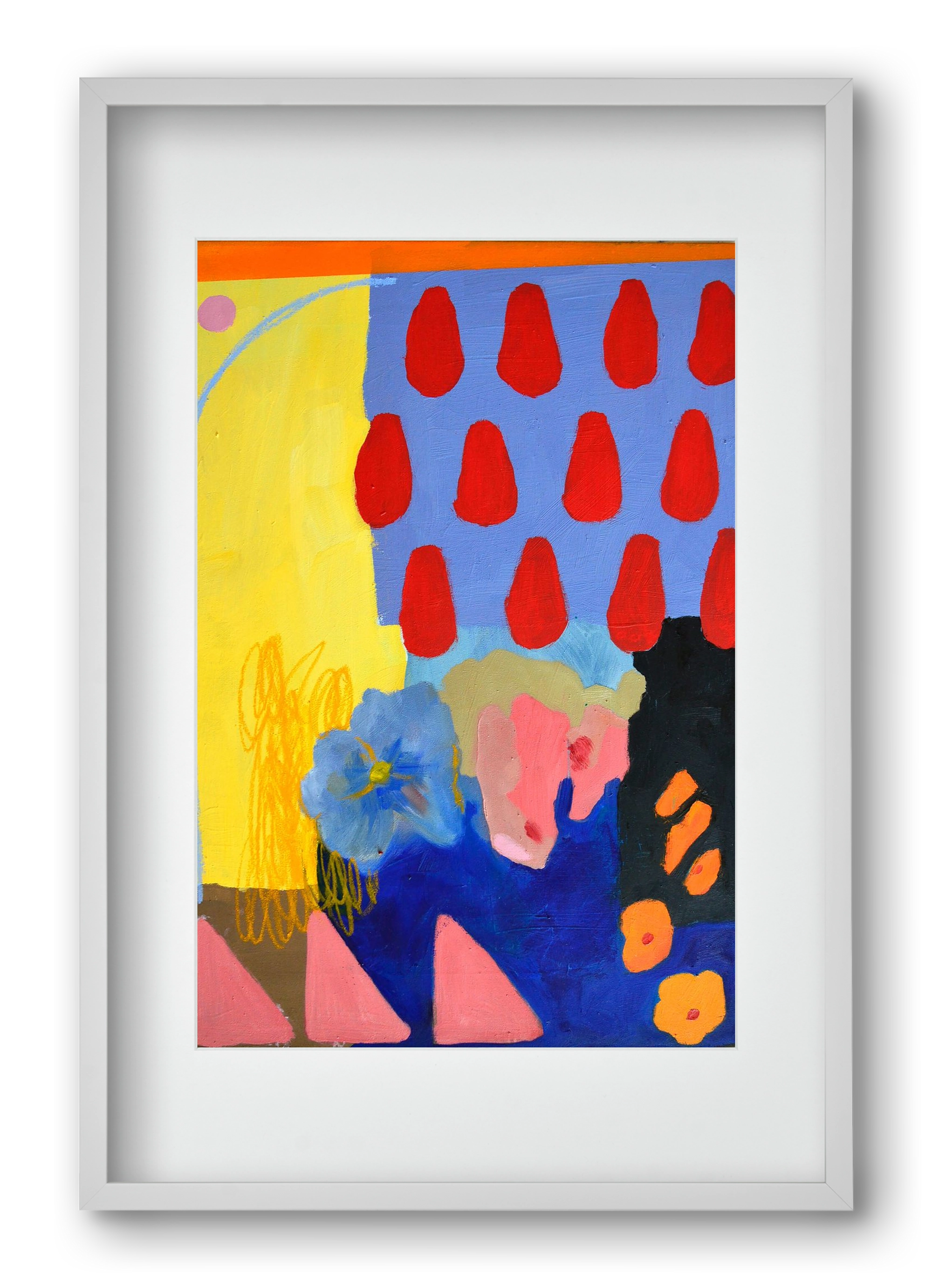 Rainy day, 40x60 cm (30x45 cm), Fehér keret, paszpartuval
