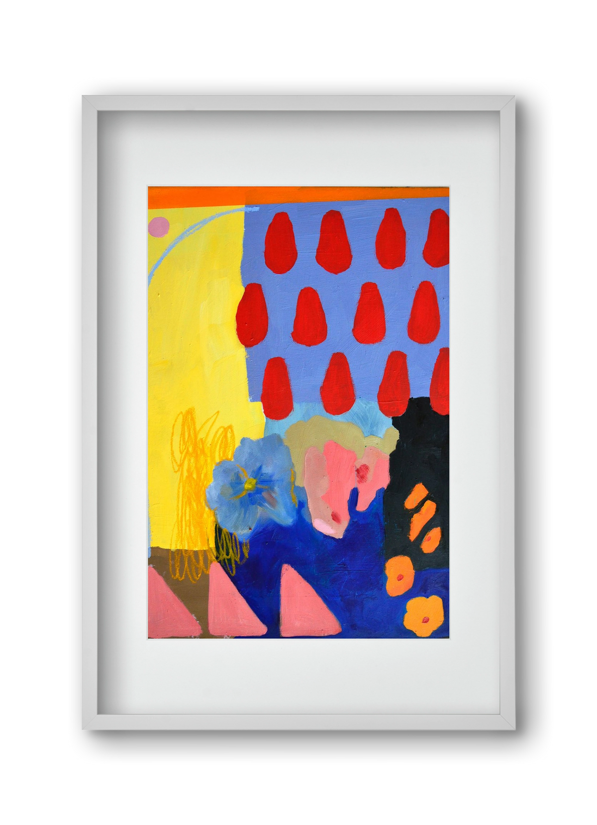 Rainy day, 30x45 cm (20x30 cm), Fehér keret, paszpartuval