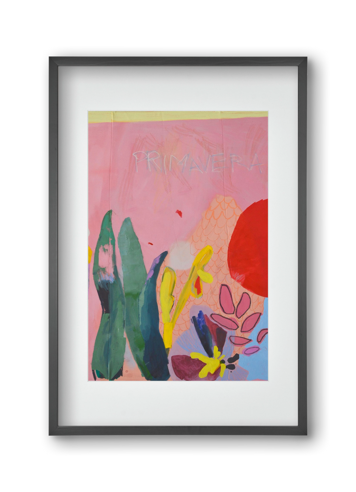 Primavera I., 30x45 cm (20x30 cm), Fekete keret, paszpartuval