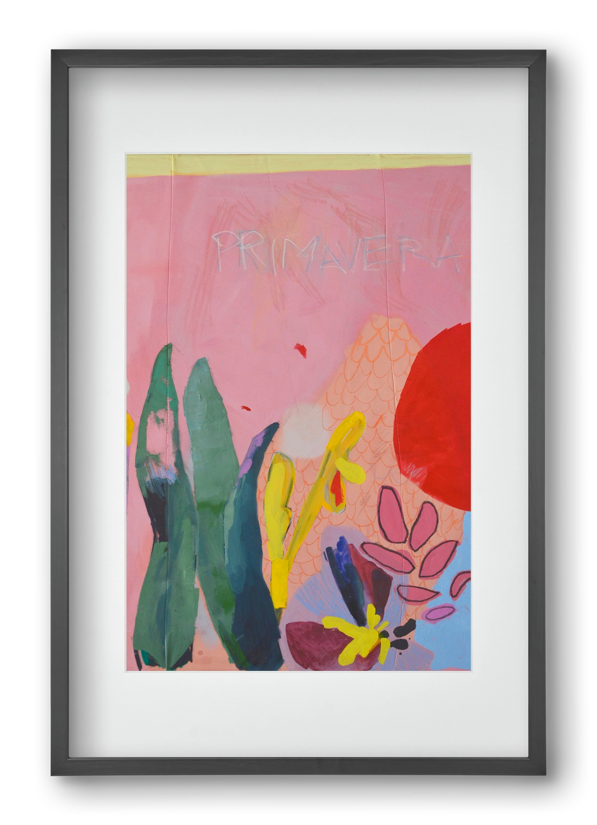 Primavera I., 40x60 cm (30x45 cm), Fekete keret, paszpartuval