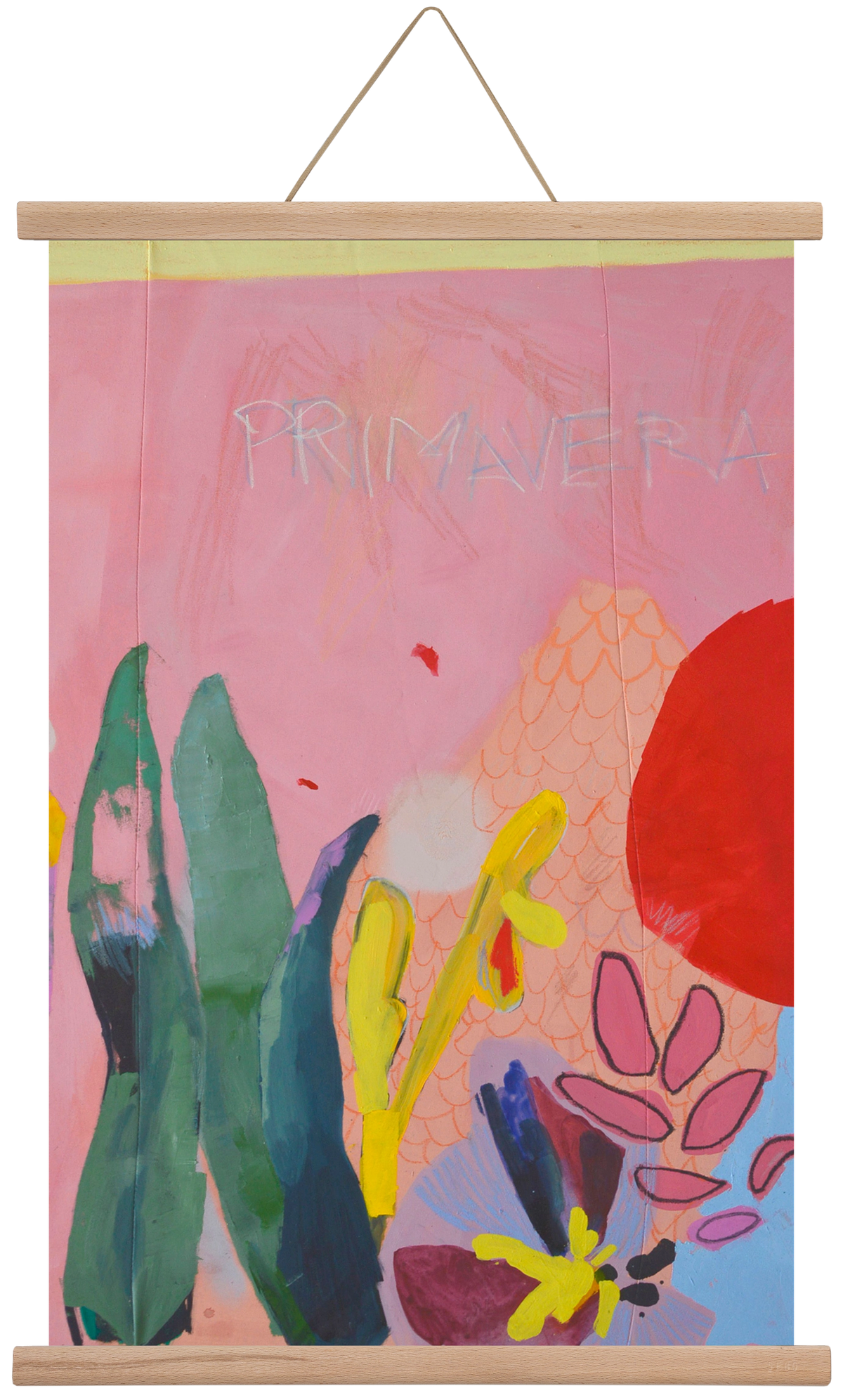 Primavera I., 40x60 cm (40x60 cm), Tölgy akasztó