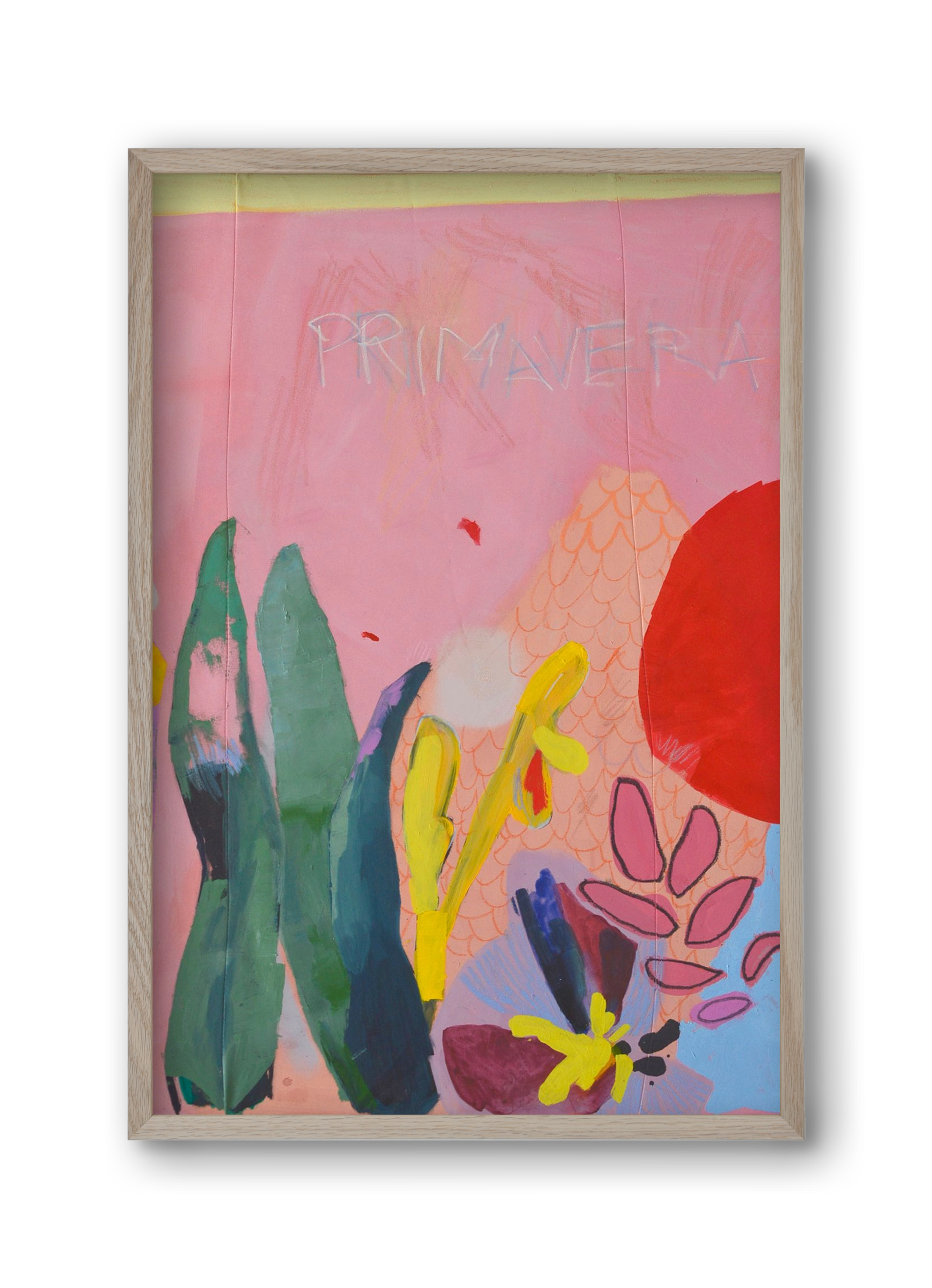 Primavera I., 30x45 cm (30x45 cm), Tölgy keret