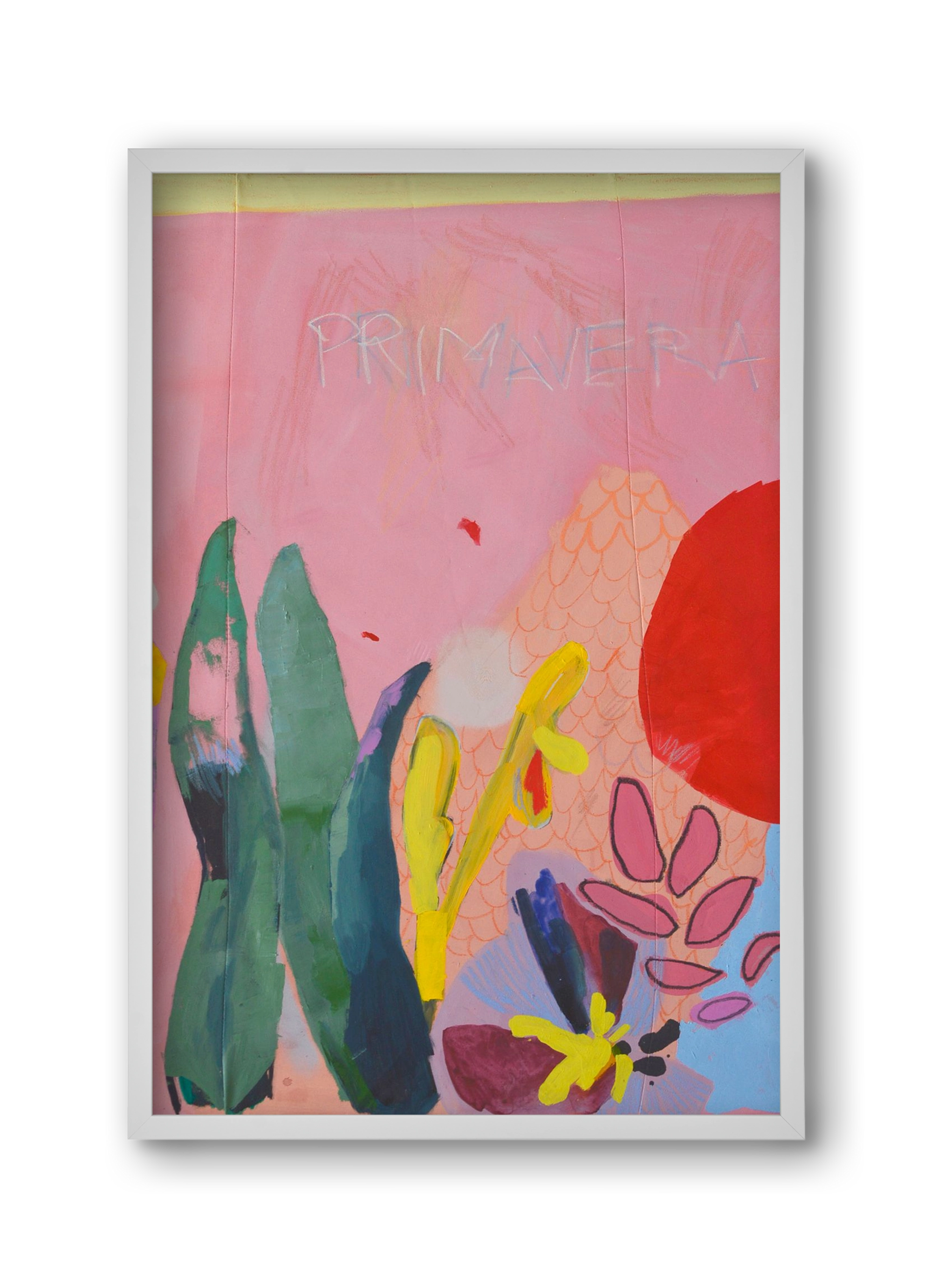 Primavera I., 30x45 cm (30x45 cm), Fehér keret