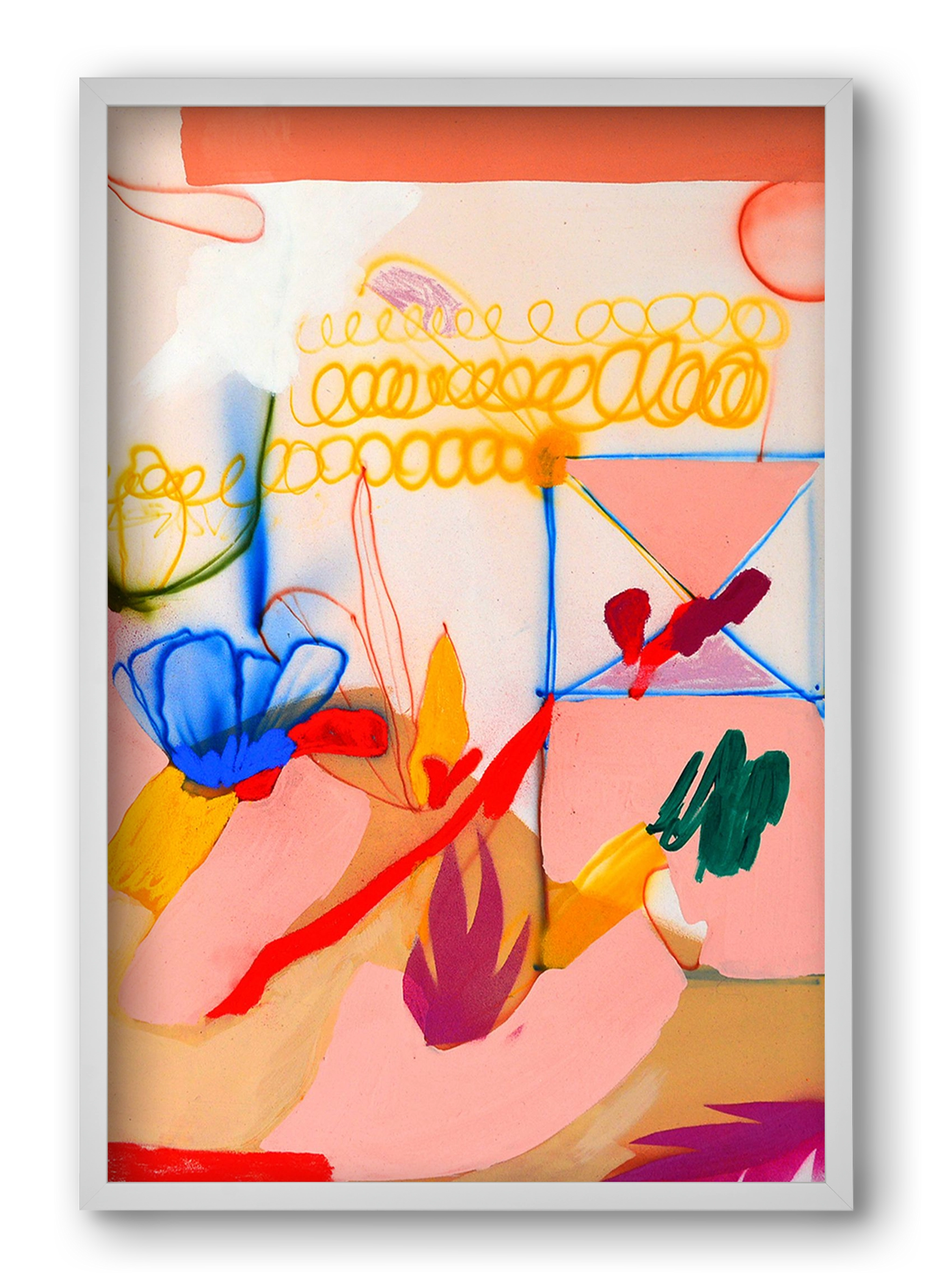 Good message, 40x60 cm (40x60 cm), Fehér keret