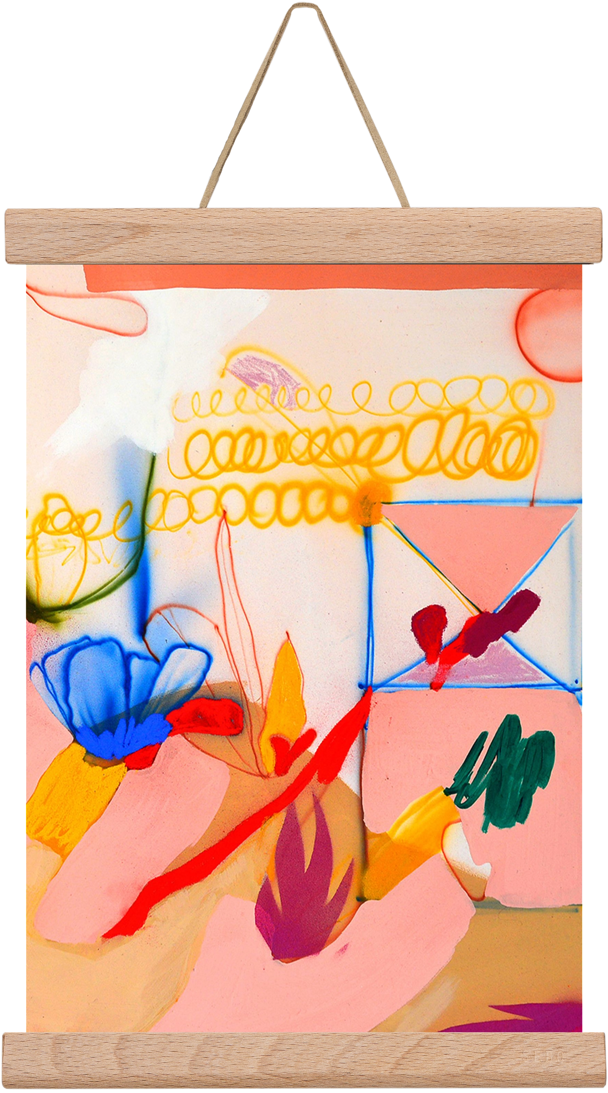 Good message, 20x30 cm (20x30 cm), Tölgy akasztó
