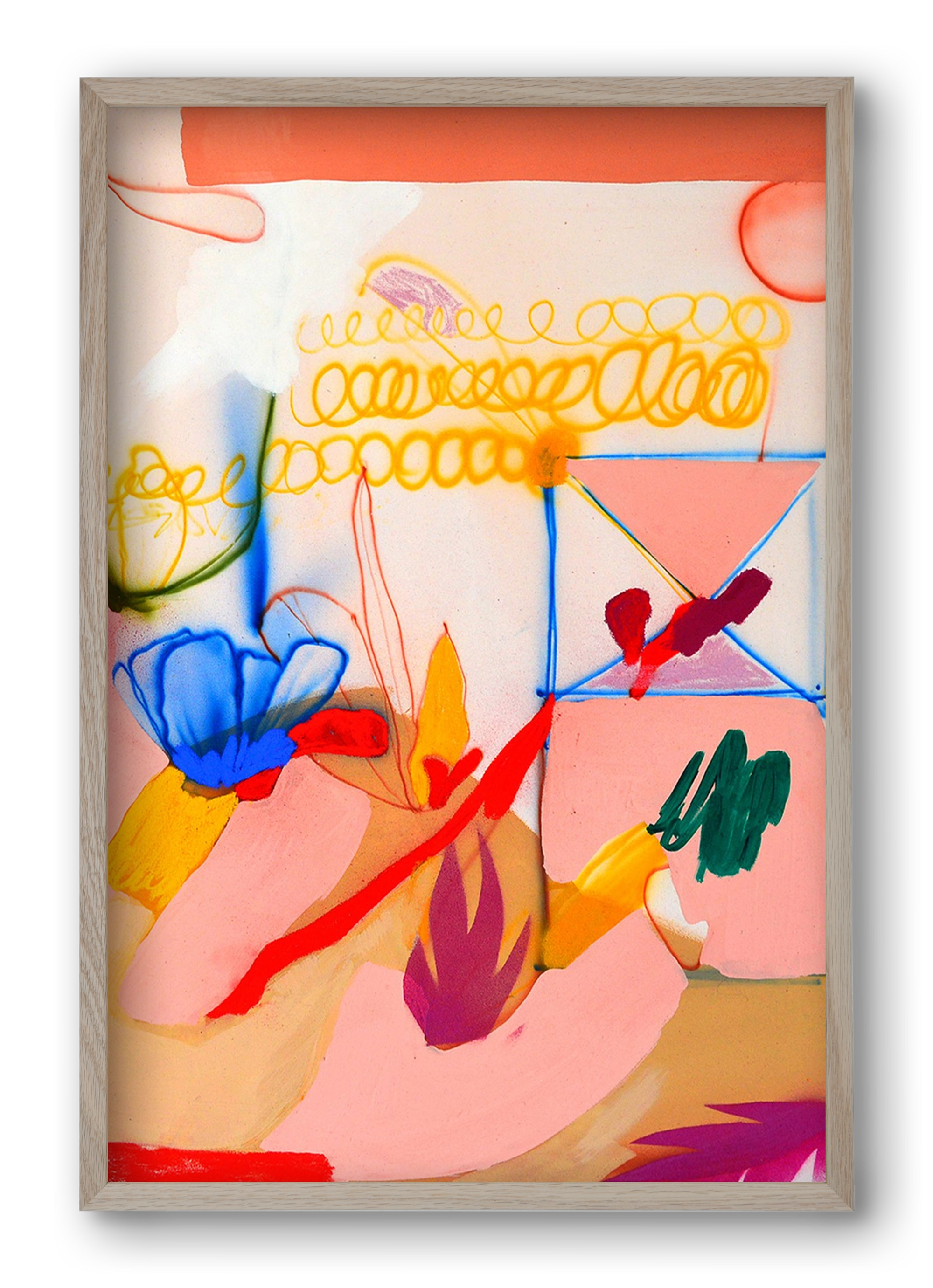 Good message, 40x60 cm (40x60 cm), Tölgy keret