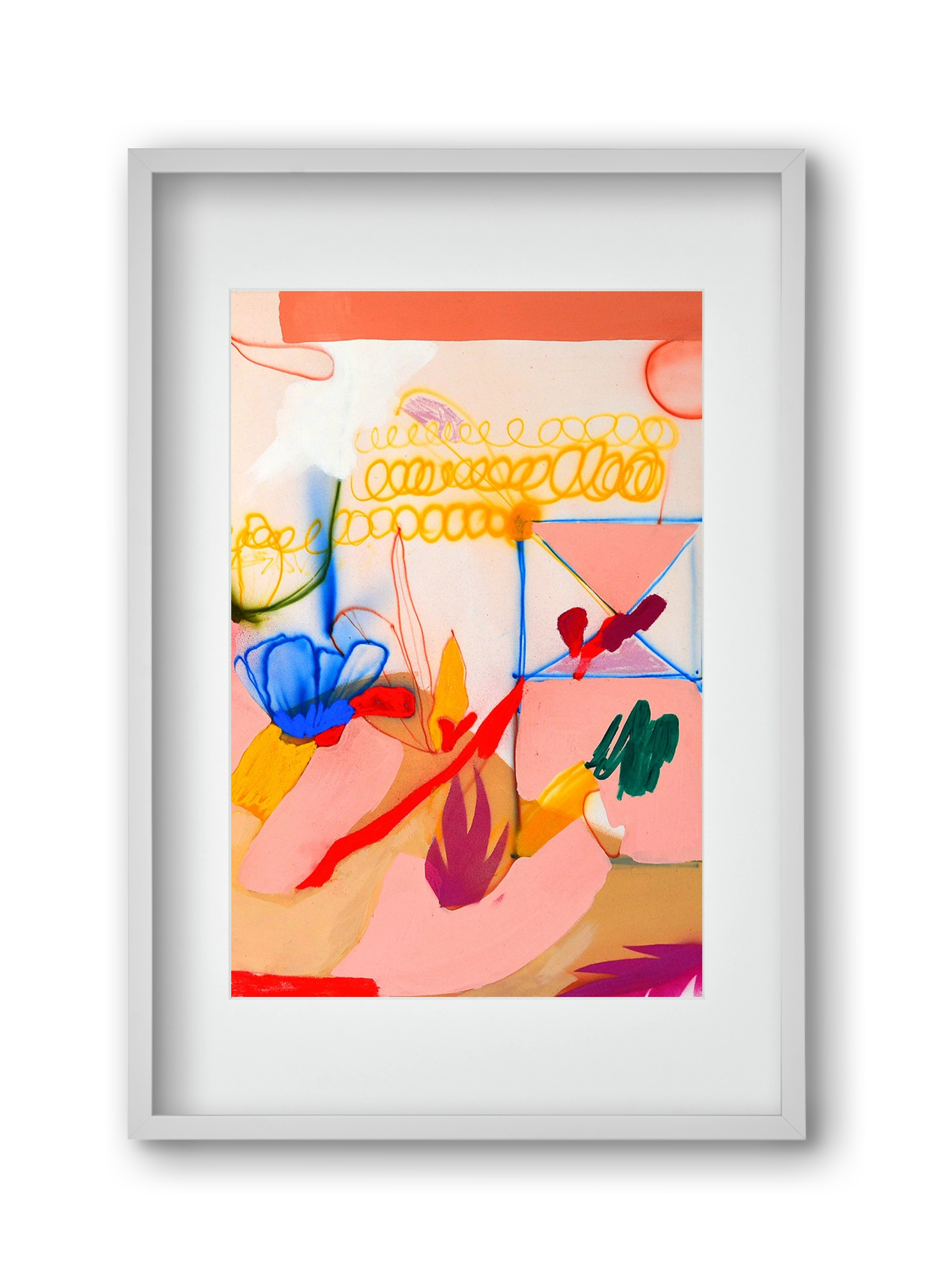 Good message, 30x45 cm (20x30 cm), Fehér keret, paszpartuval