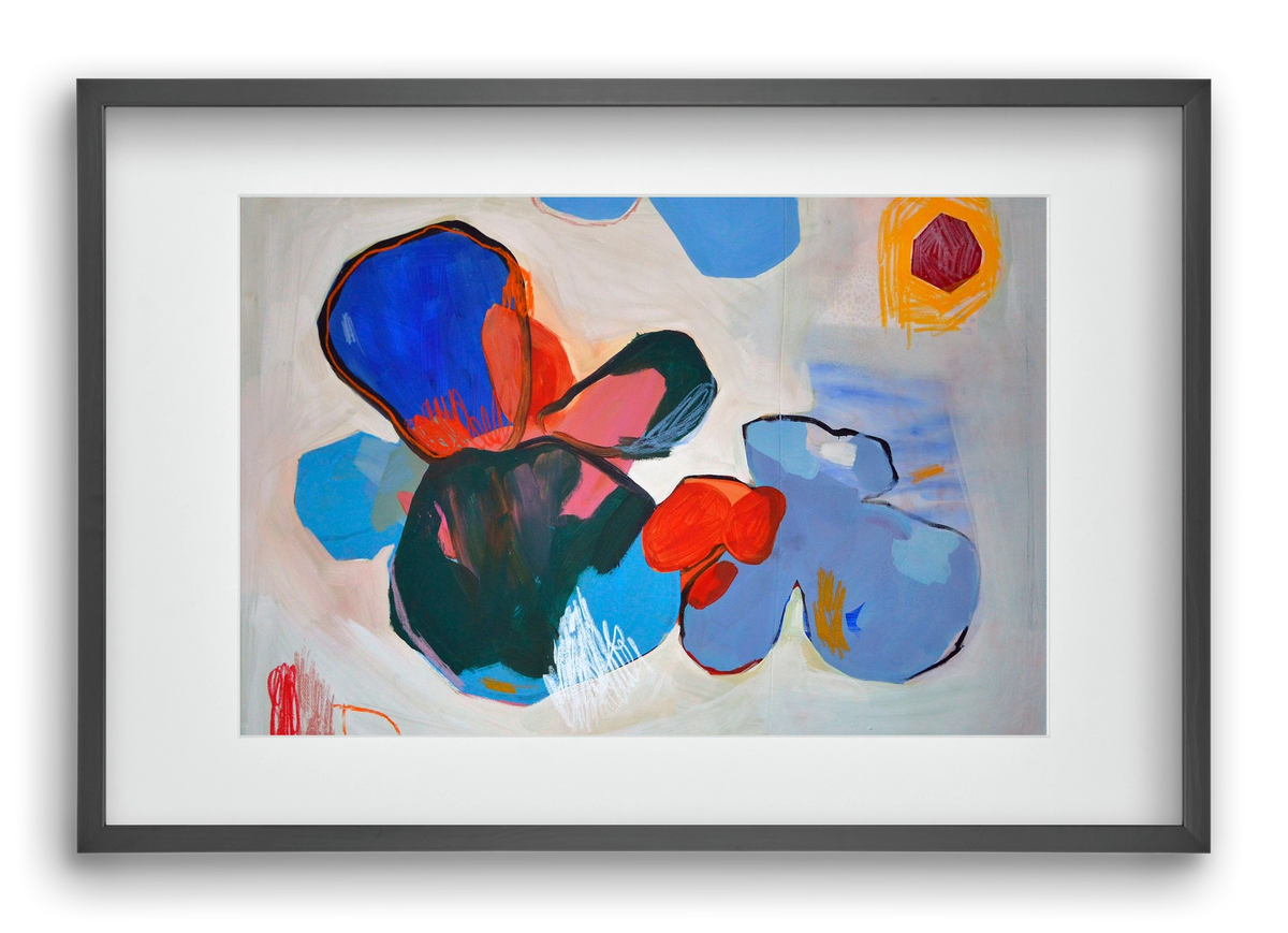 Purple thoughts, 60x40 cm (45x30 cm), Fekete keret, paszpartuval