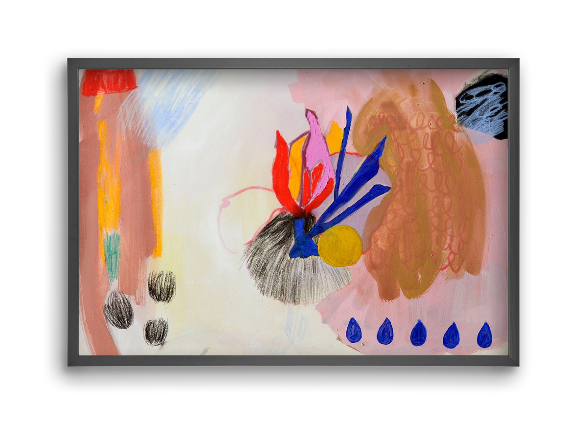 Karneval, 45x30 cm (45x30 cm), Fekete keret