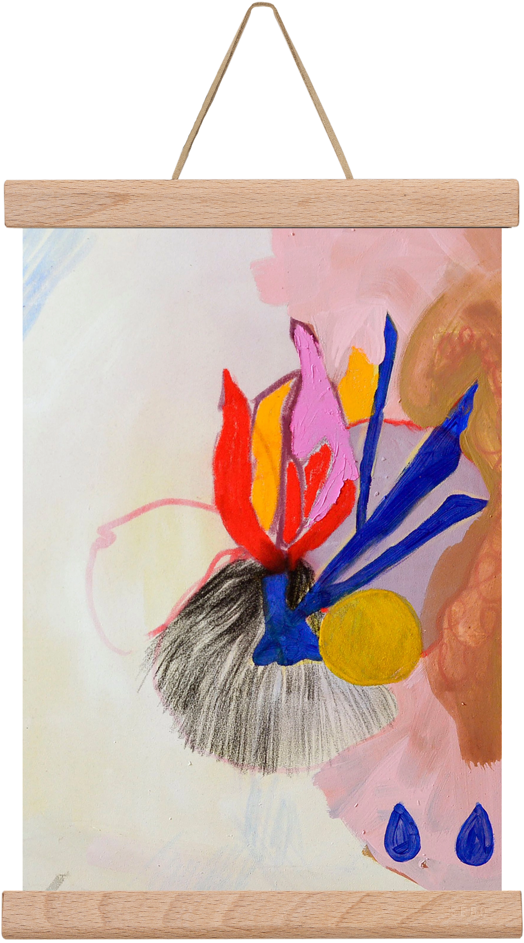 Karneval, 30x20 cm (30x20 cm), Tölgy akasztó