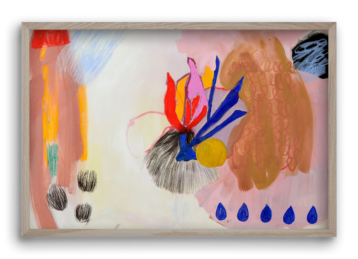 Karneval, 60x40 cm (60x40 cm), Tölgy keret