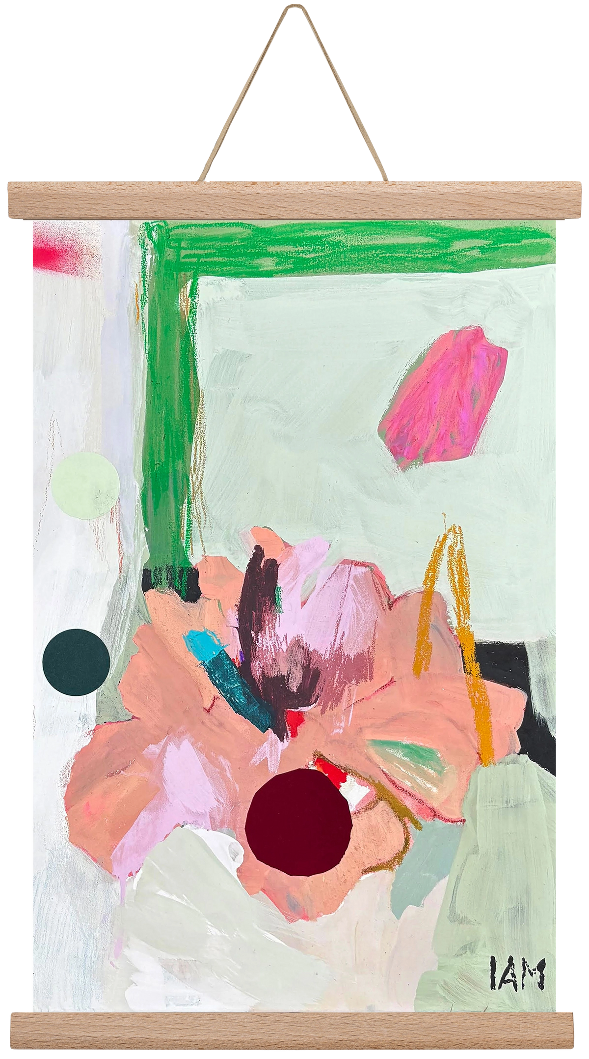flower, 30x45 cm (30x45 cm), Tölgy akasztó