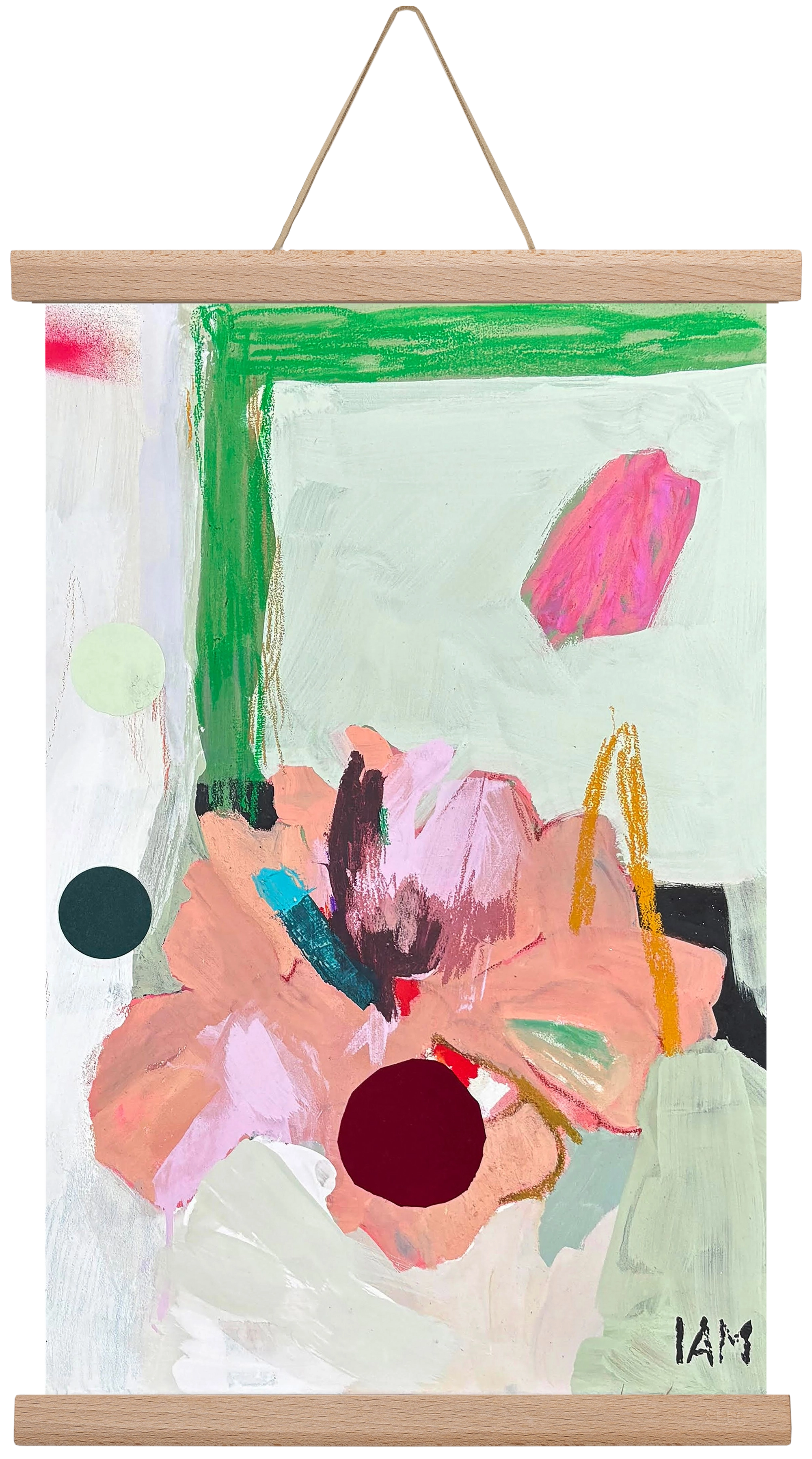 flower, 30x45 cm (30x45 cm), Tölgy akasztó