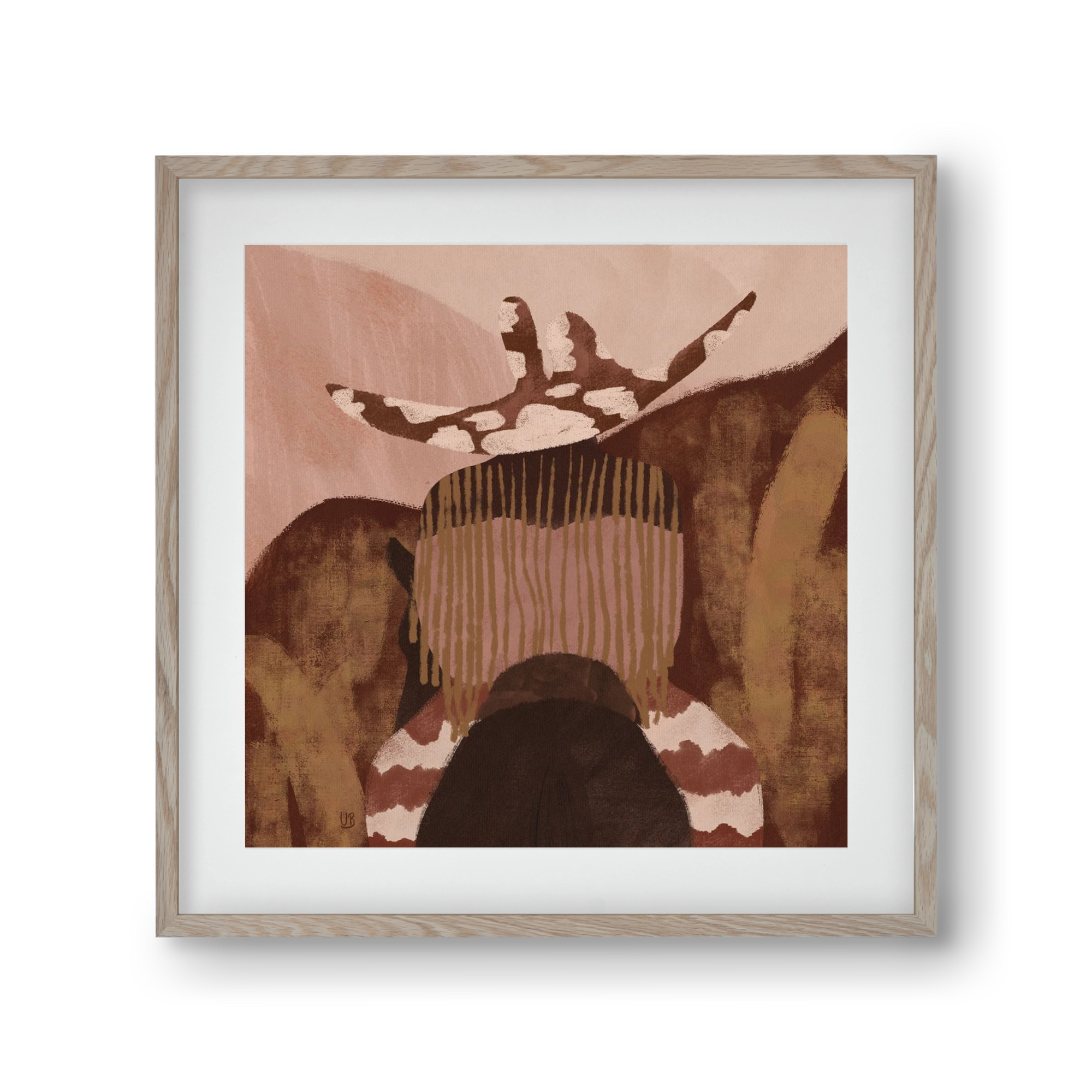 Desert gallop, 30x30 cm (20x20 cm), Tölgy keret, paszpartuval