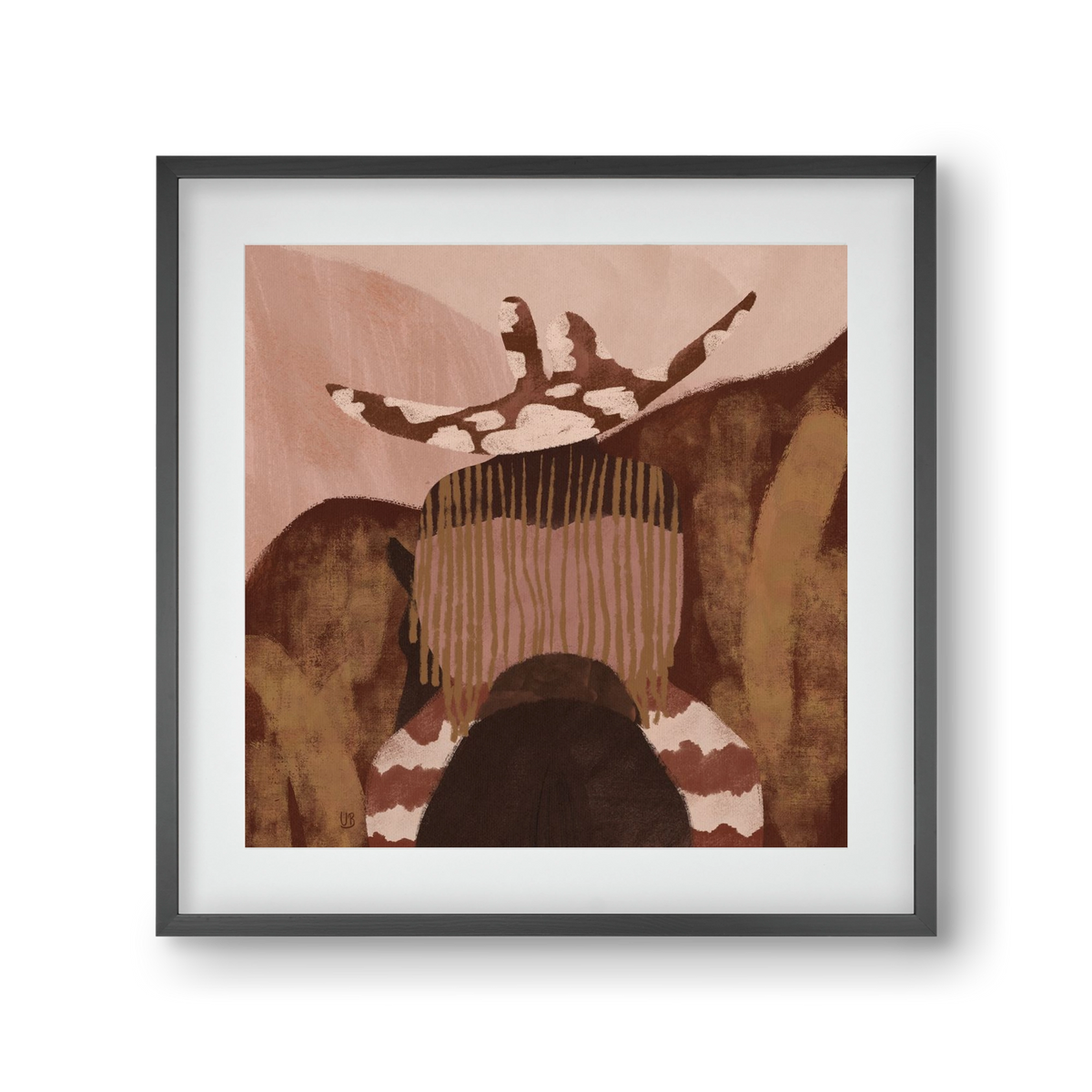 Desert gallop, 30x30 cm (20x20 cm), Fekete keret, paszpartuval