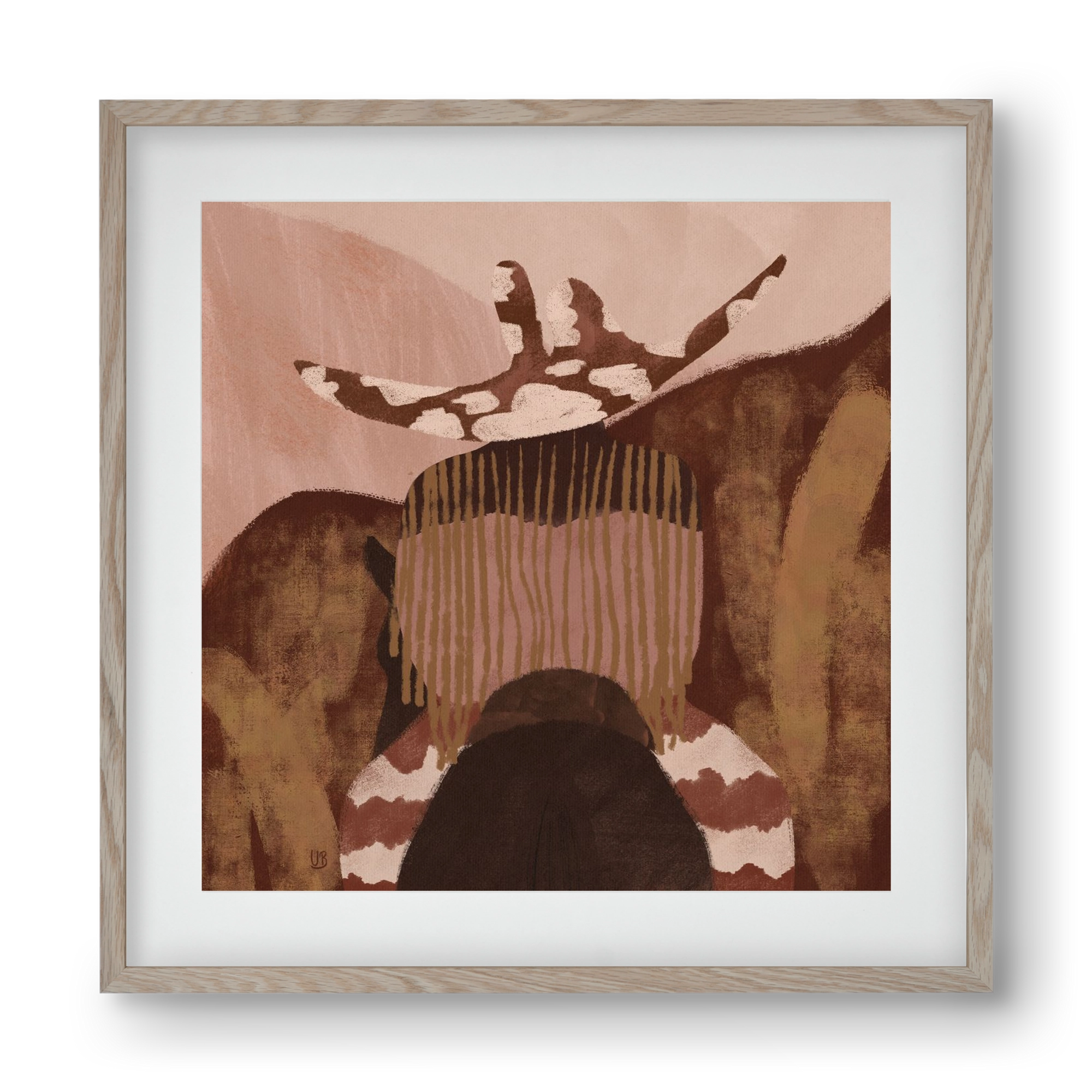 Desert gallop, 40x40 cm (30x30 cm), Tölgy keret, paszpartuval