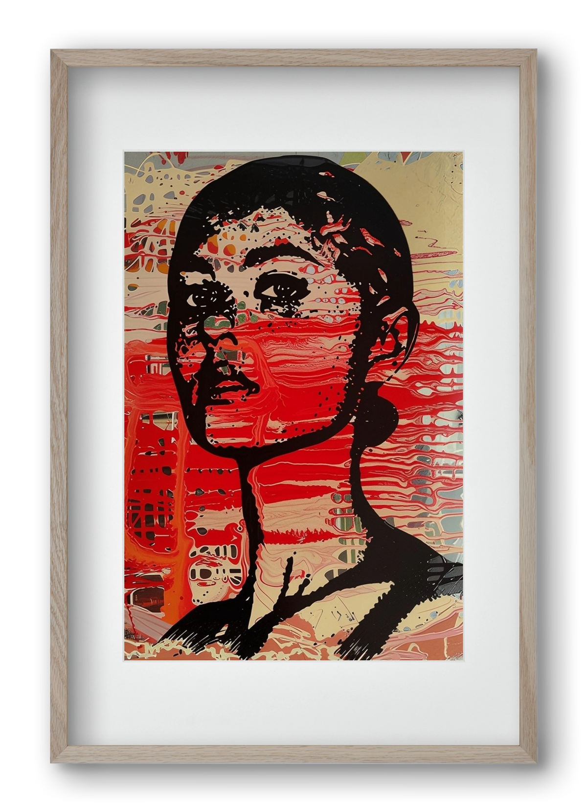 Blood Line, 40x60 cm (30x45 cm), Tölgy keret, paszpartuval
