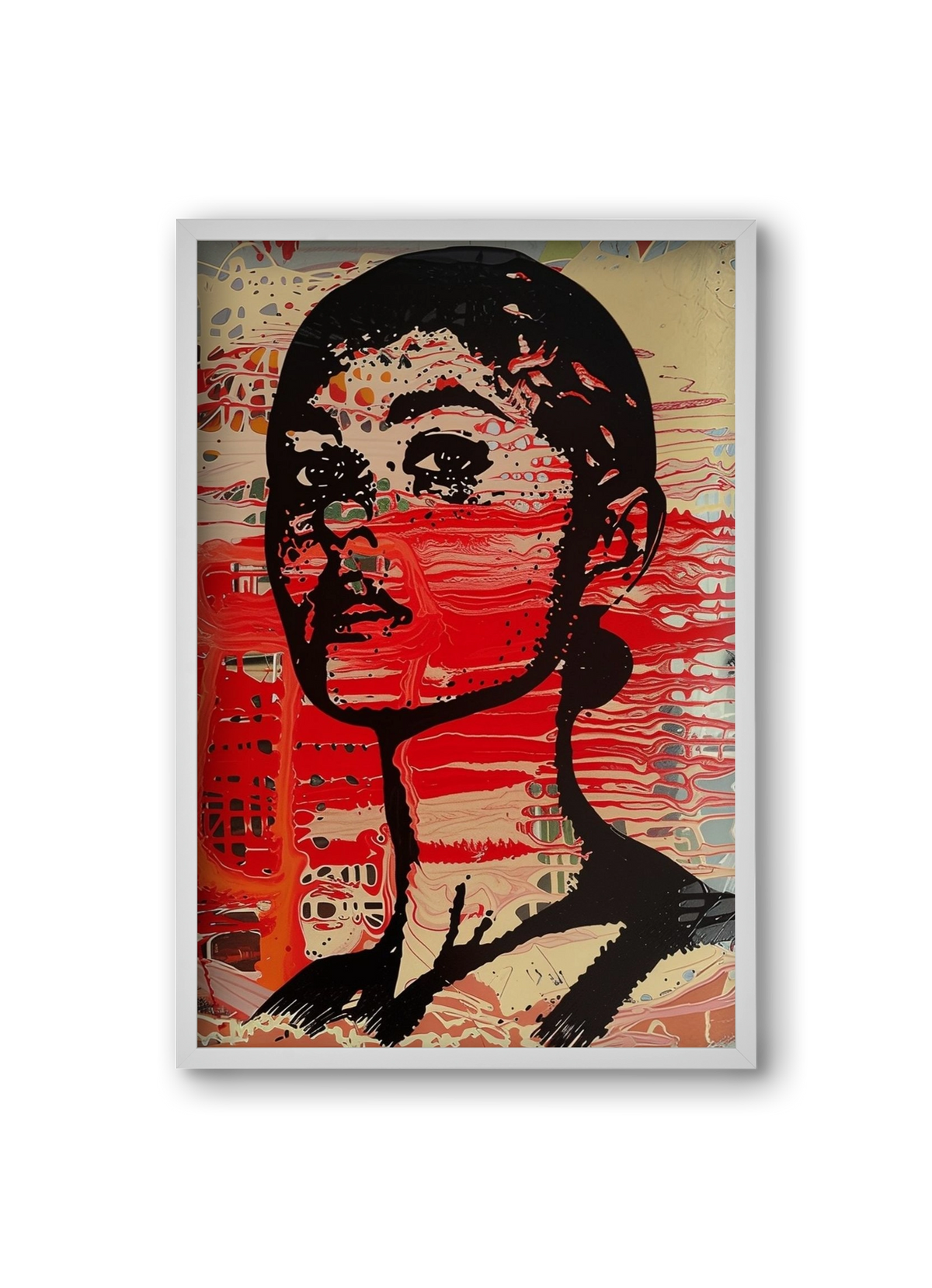 Blood Line, 20x30 cm (20x30 cm), Fehér keret