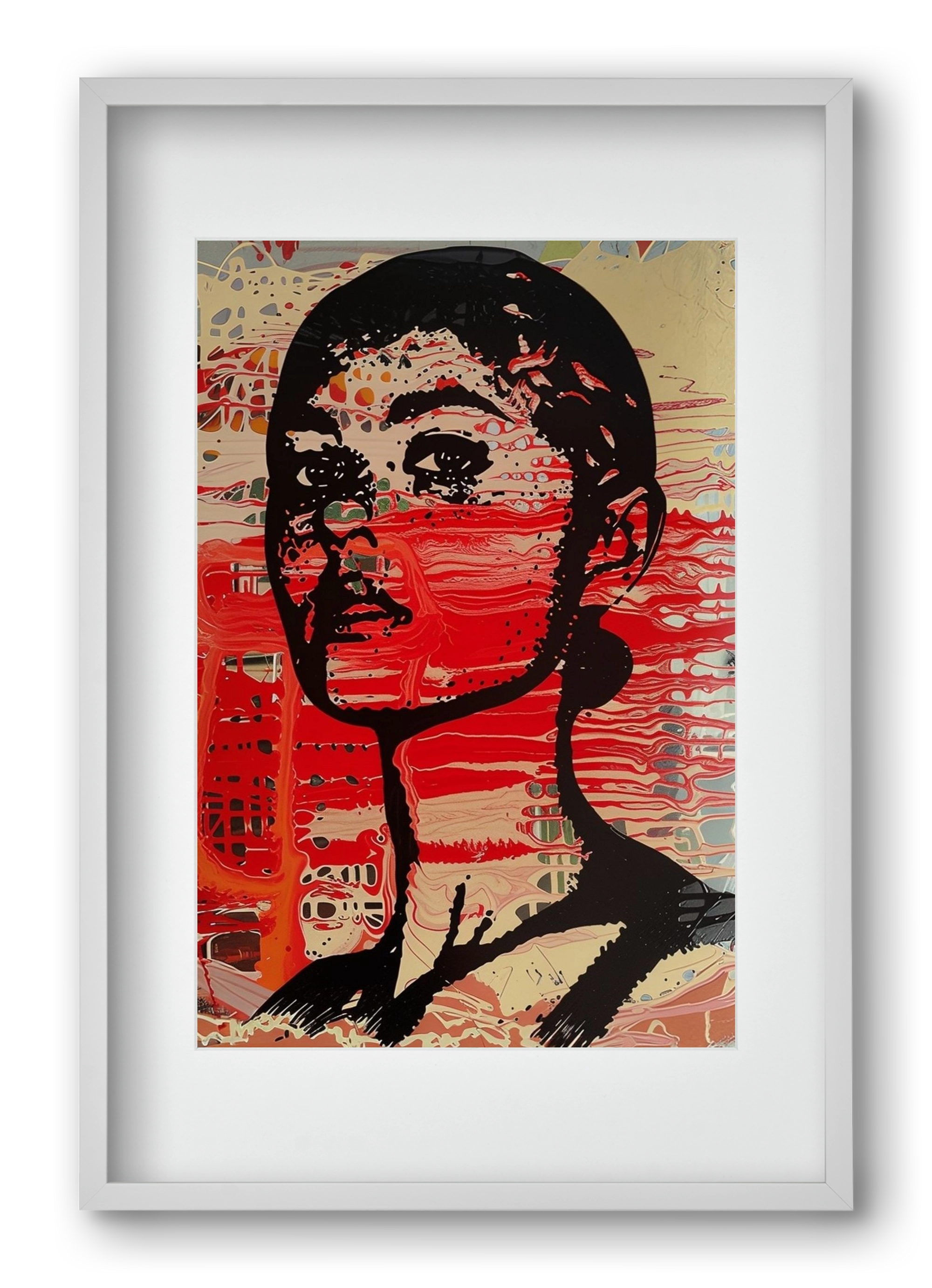 Blood Line, 40x60 cm (30x45 cm), Fehér keret, paszpartuval