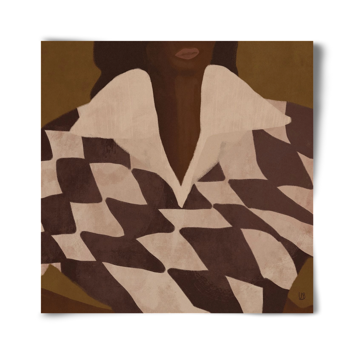 Wearing Checks, 40x40 cm, Keret nélkül