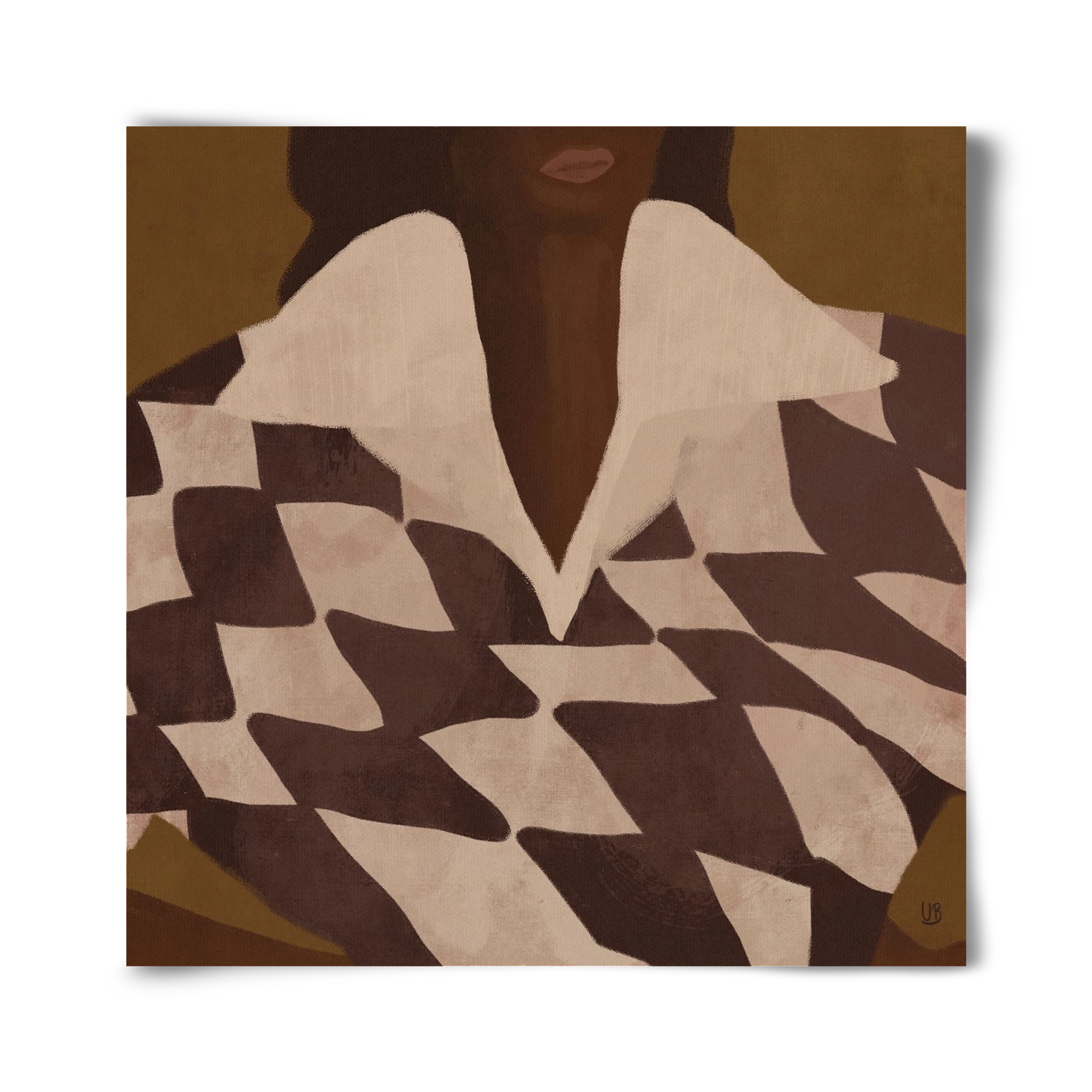 Wearing Checks, 40x40 cm, Keret nélkül
