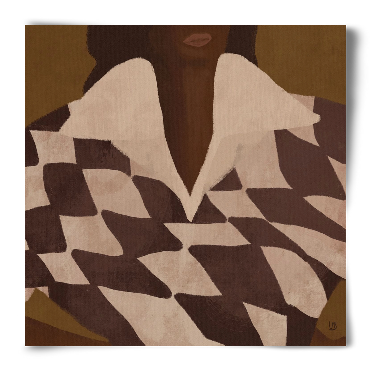Wearing Checks, 50x50 cm, Keret nélkül