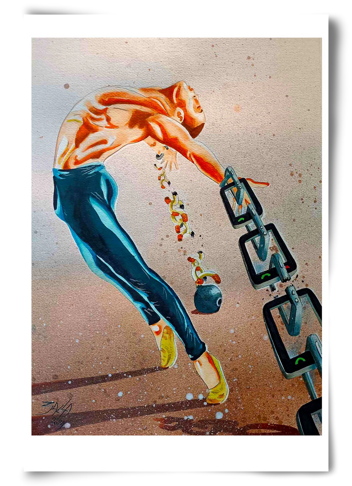 dependence, 60x90 cm, Keret nélkül