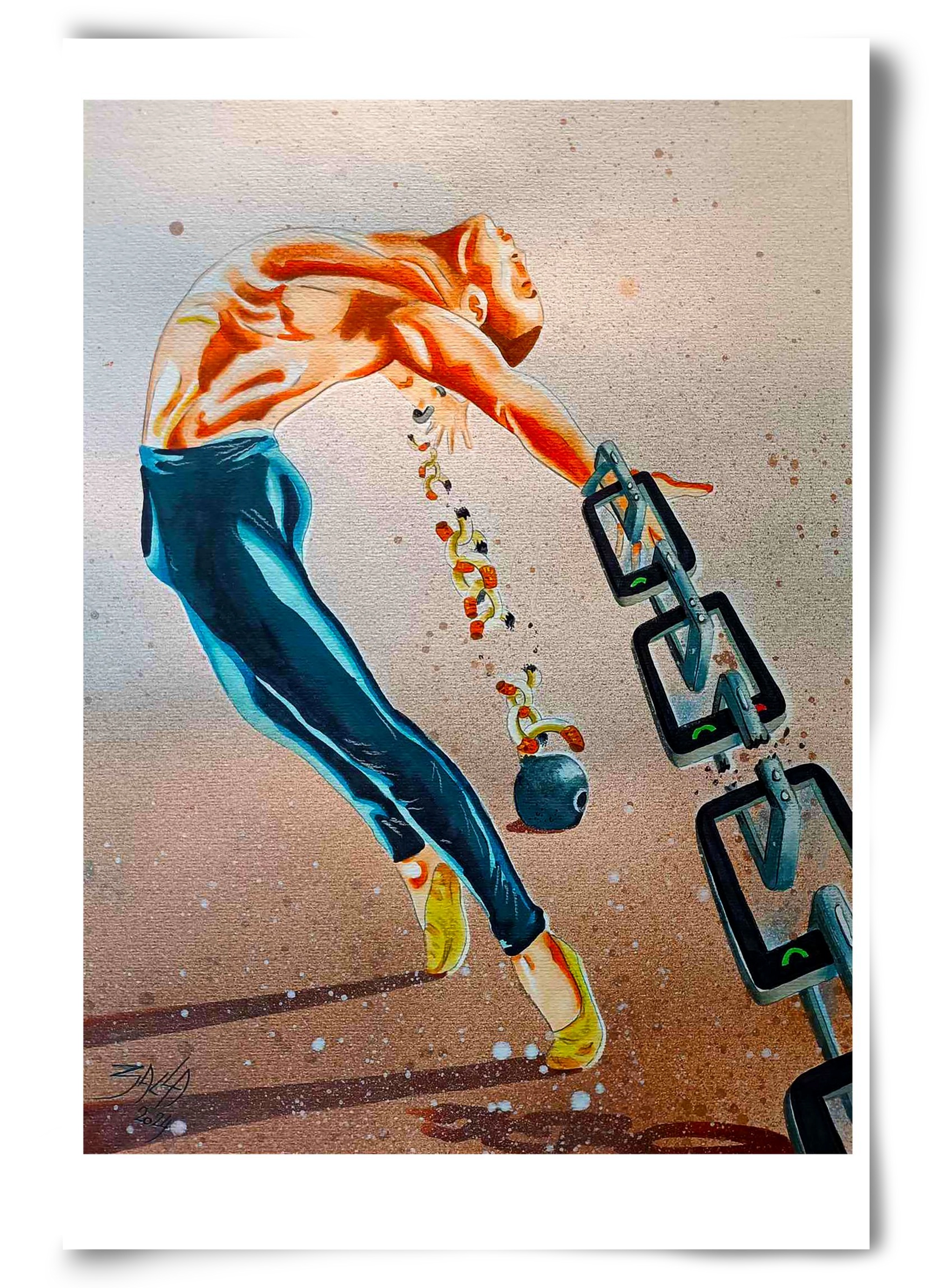 dependence, 60x90 cm, Keret nélkül