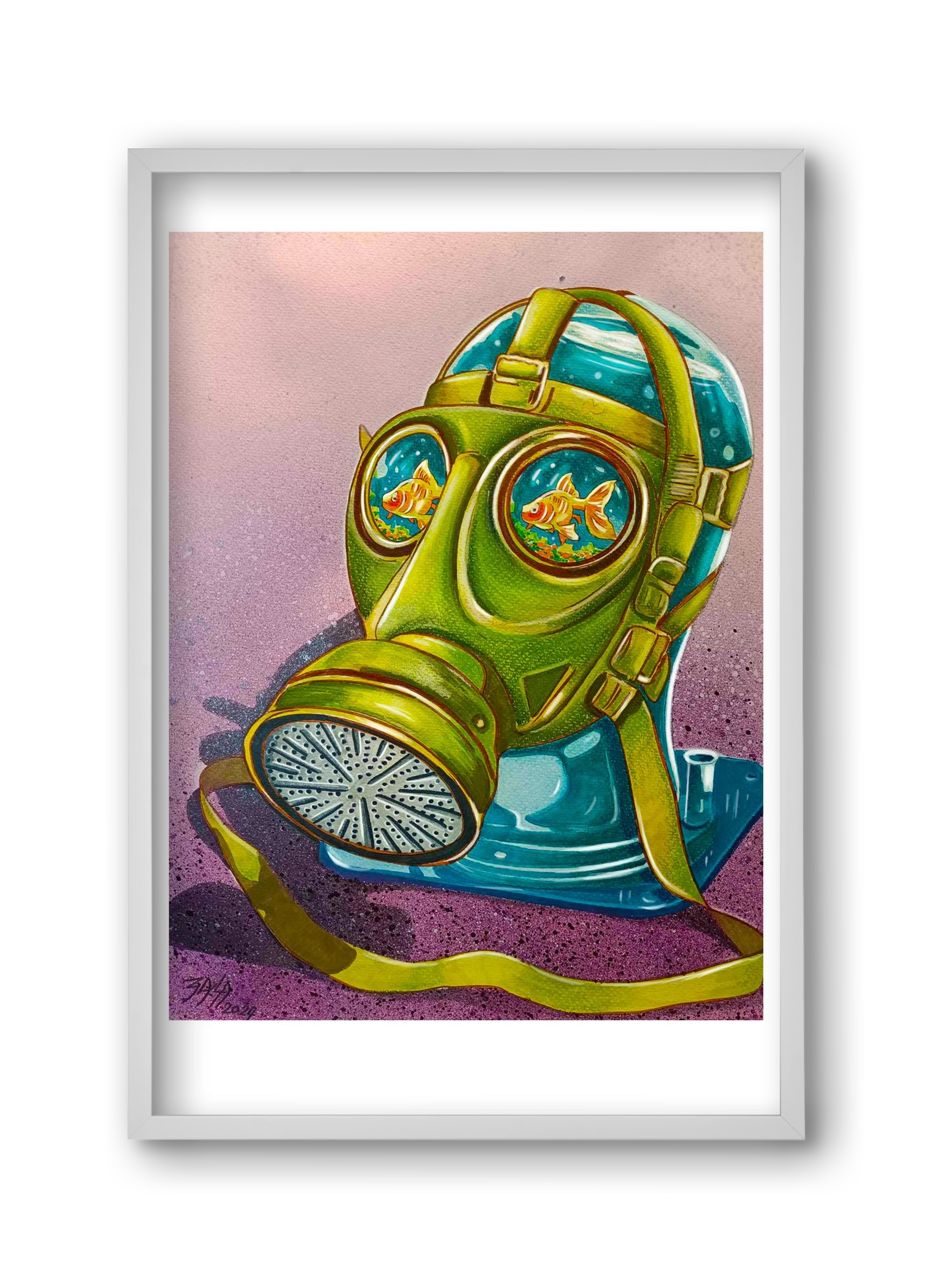 no comment, 30x45 cm (30x45 cm), Fehér keret
