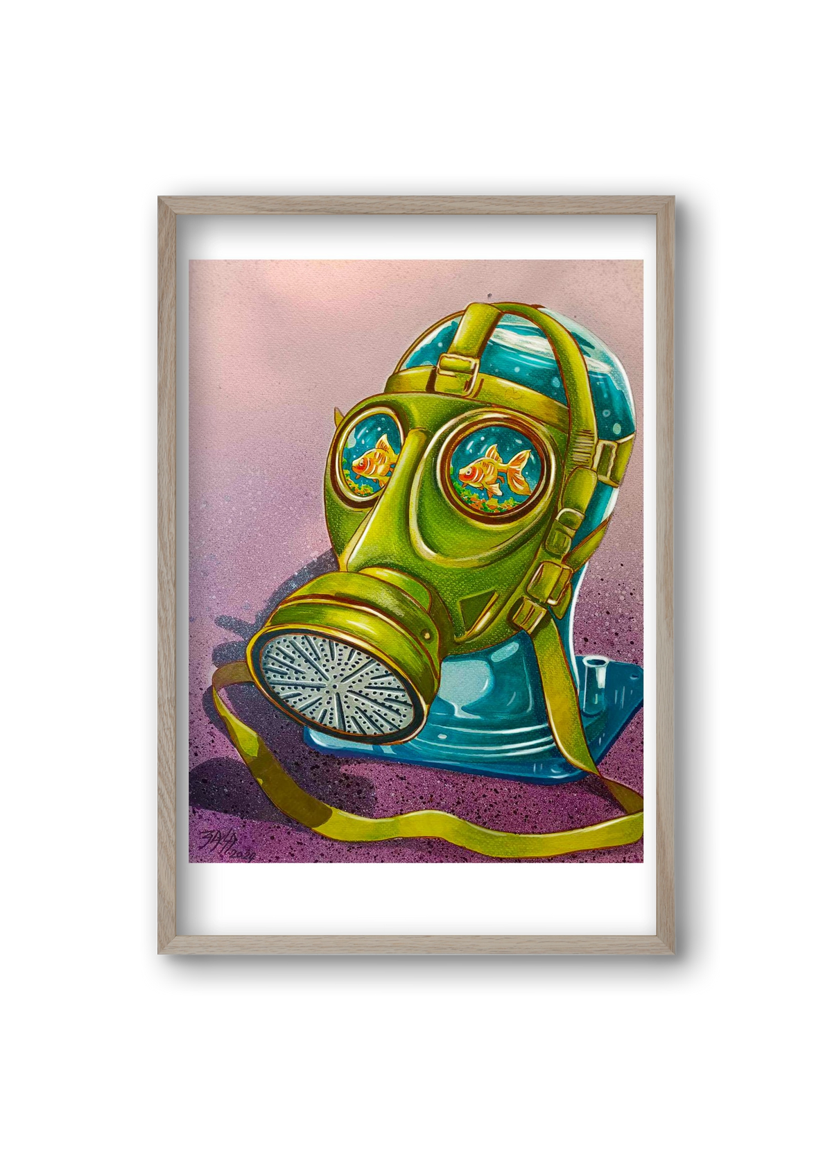 no comment, 20x30 cm (20x30 cm), Tölgy keret