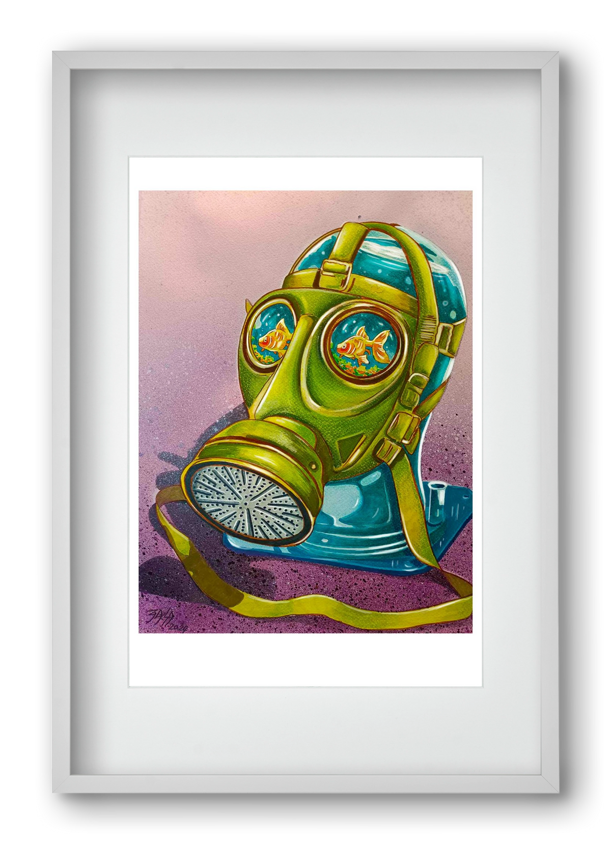 no comment, 40x60 cm (30x45 cm), Fehér keret, paszpartuval