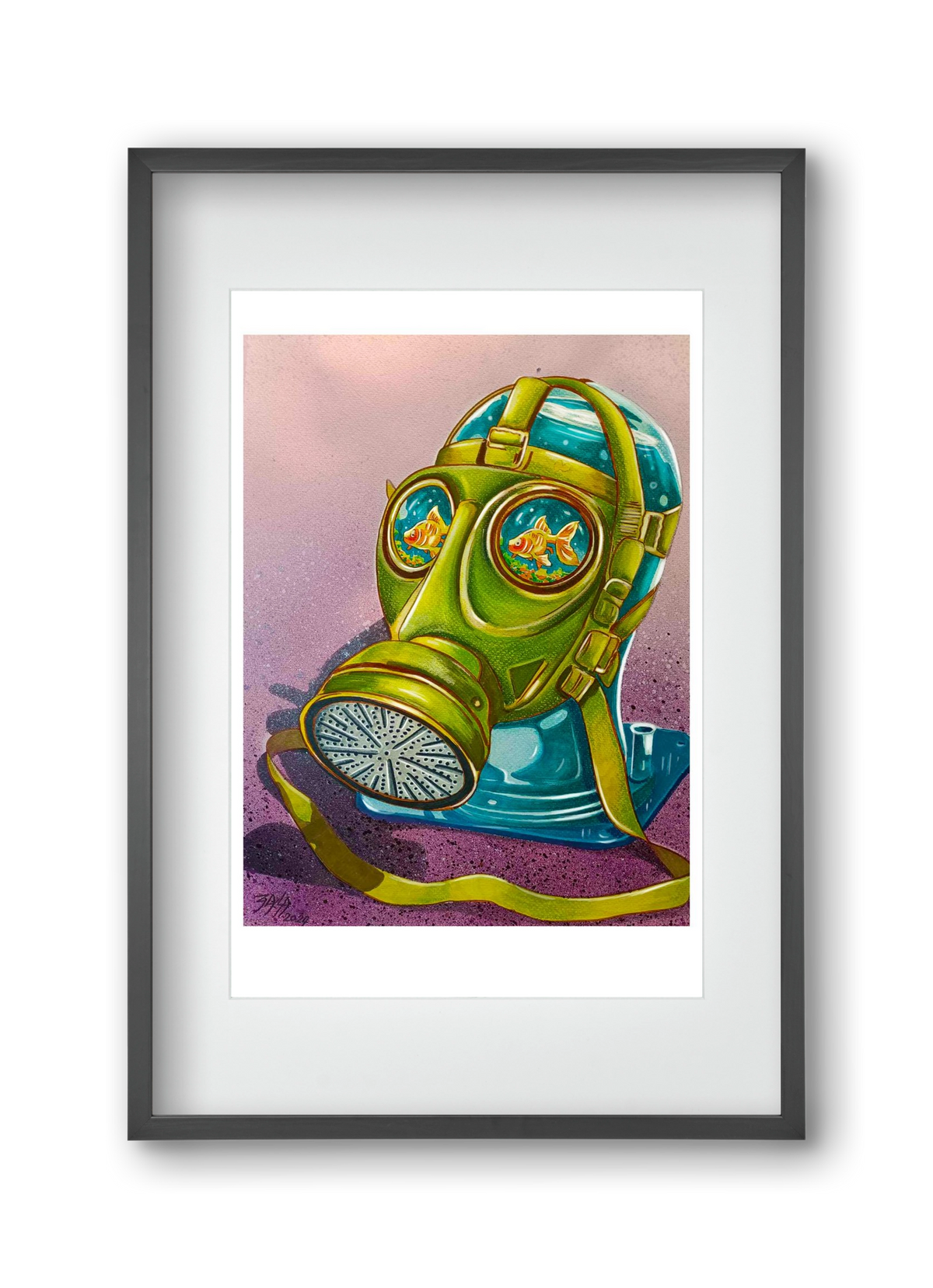 no comment, 30x45 cm (20x30 cm), Fekete keret, paszpartuval