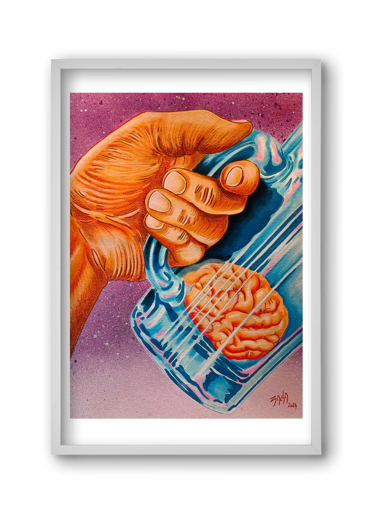 beer, 30x45 cm (30x45 cm), Fehér keret