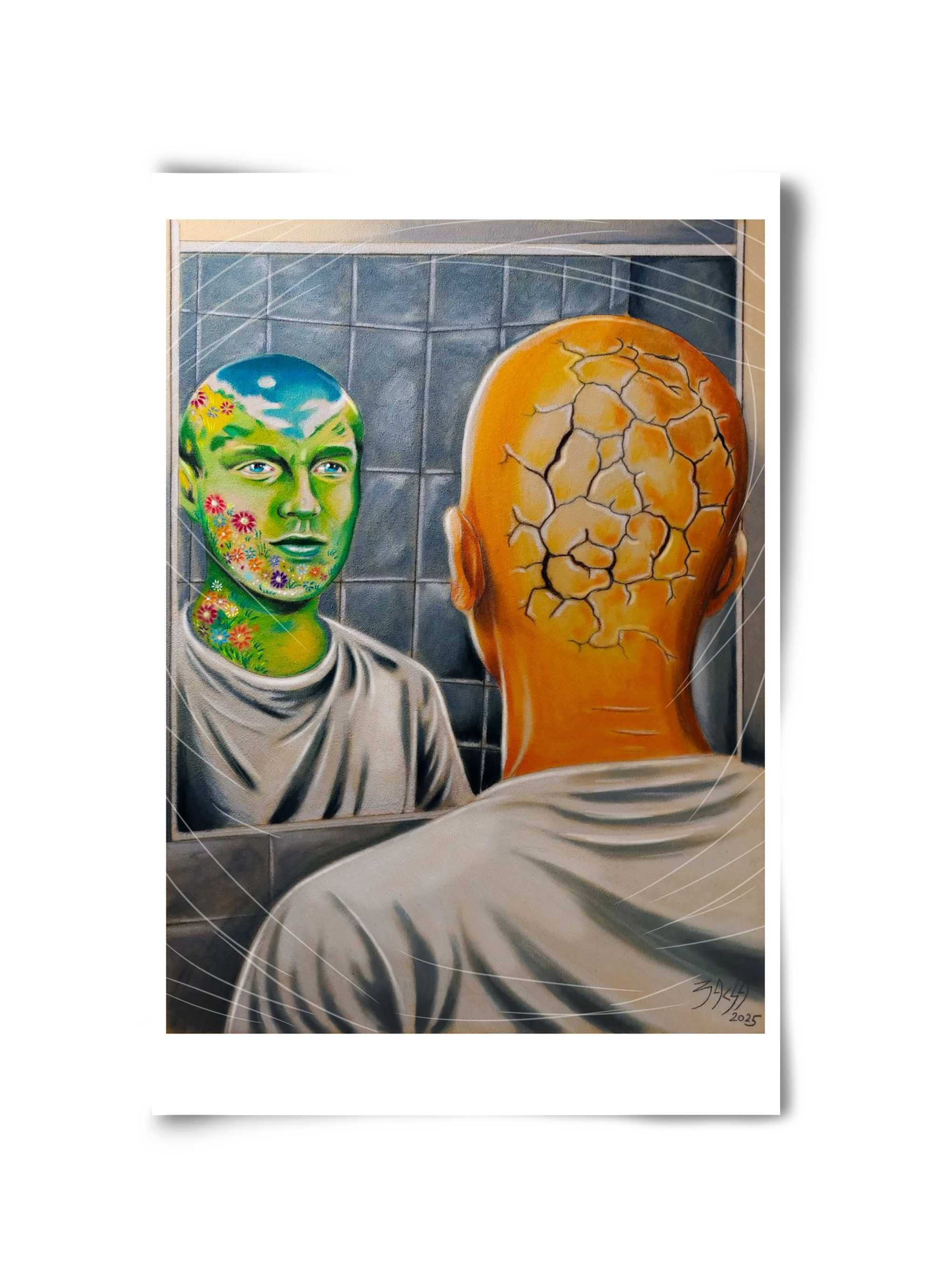 mirror, 30x45 cm, Keret nélkül
