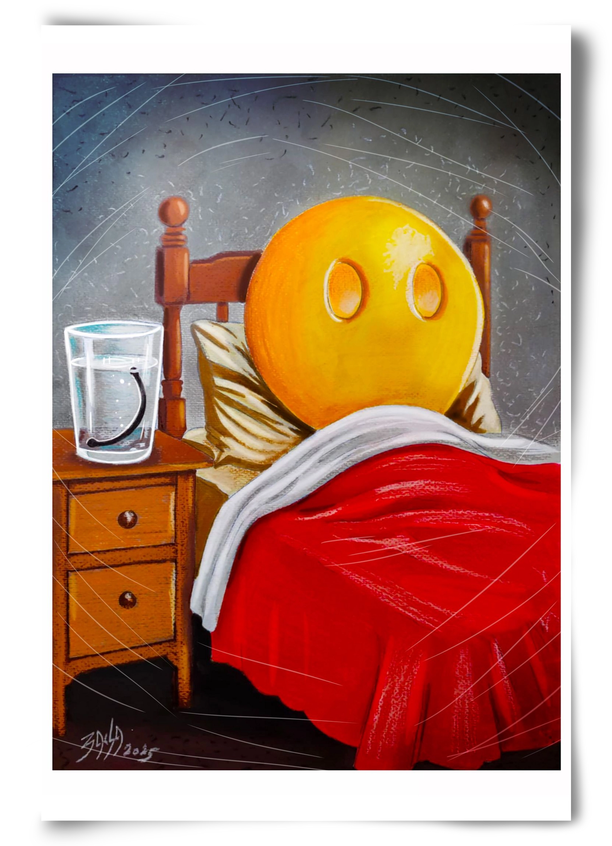 smiley, 60x90 cm, Keret nélkül