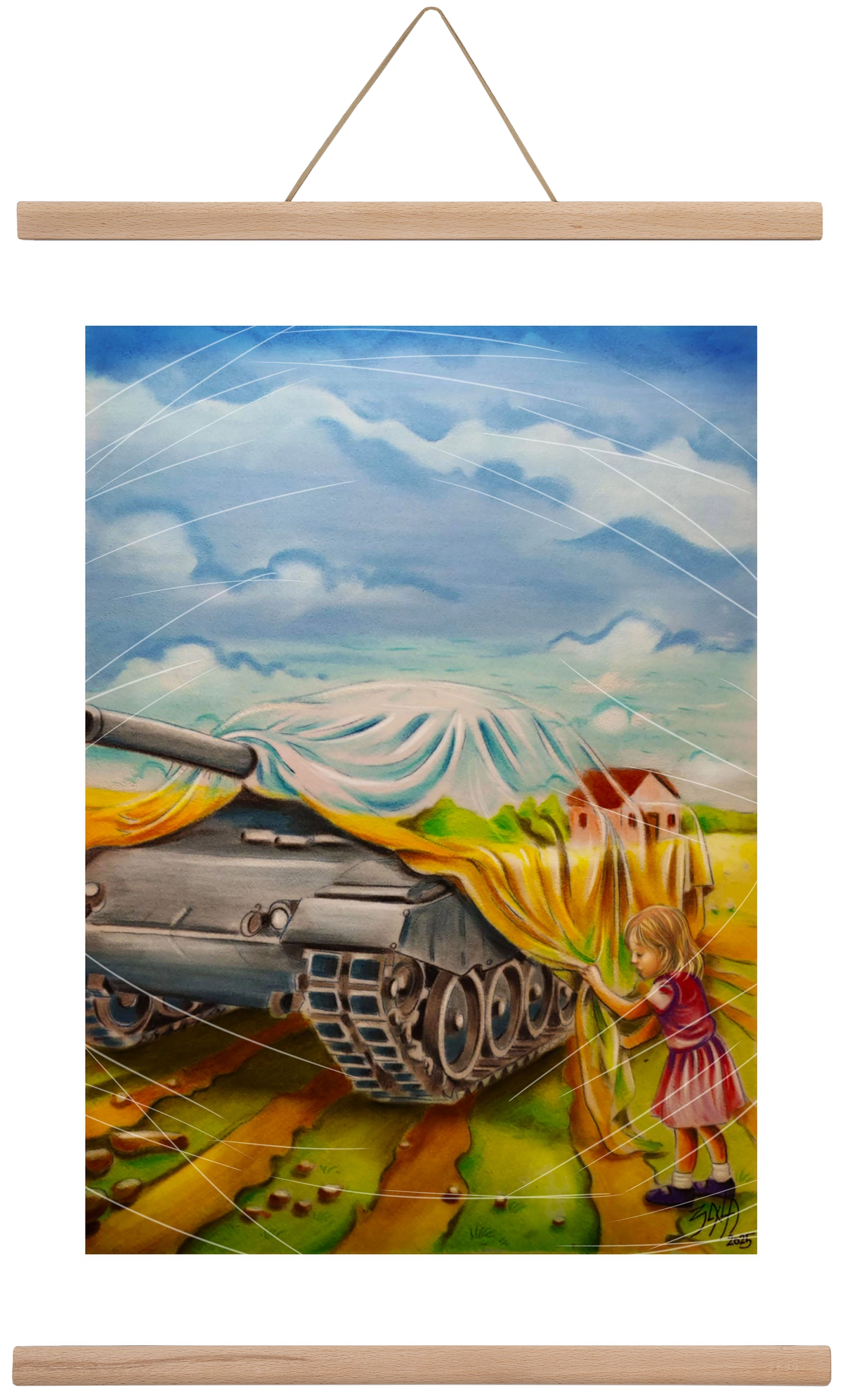 invisible, 40x60 cm (40x60 cm), Tölgy akasztó