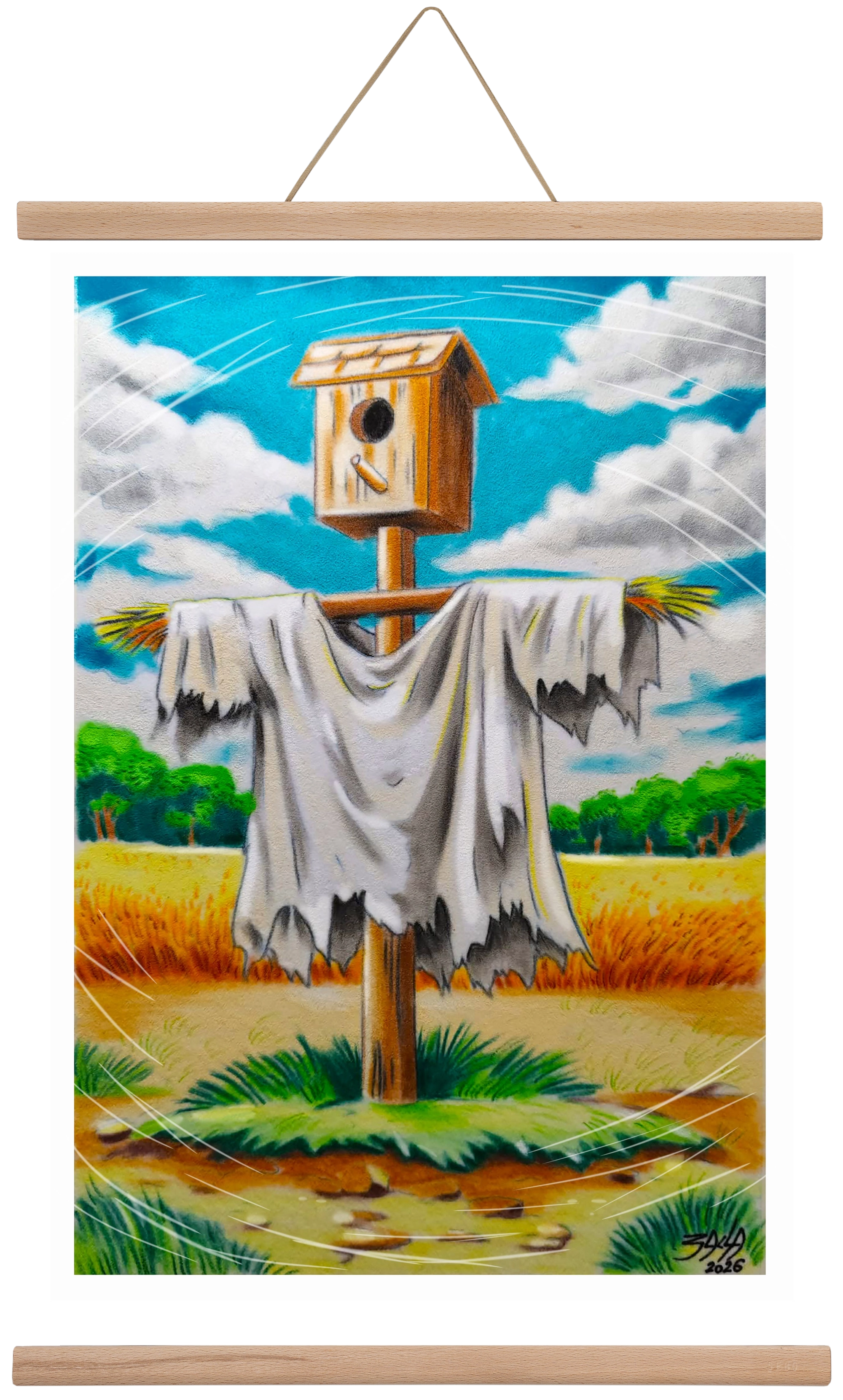 no comment, 40x60 cm (40x60 cm), Tölgy akasztó