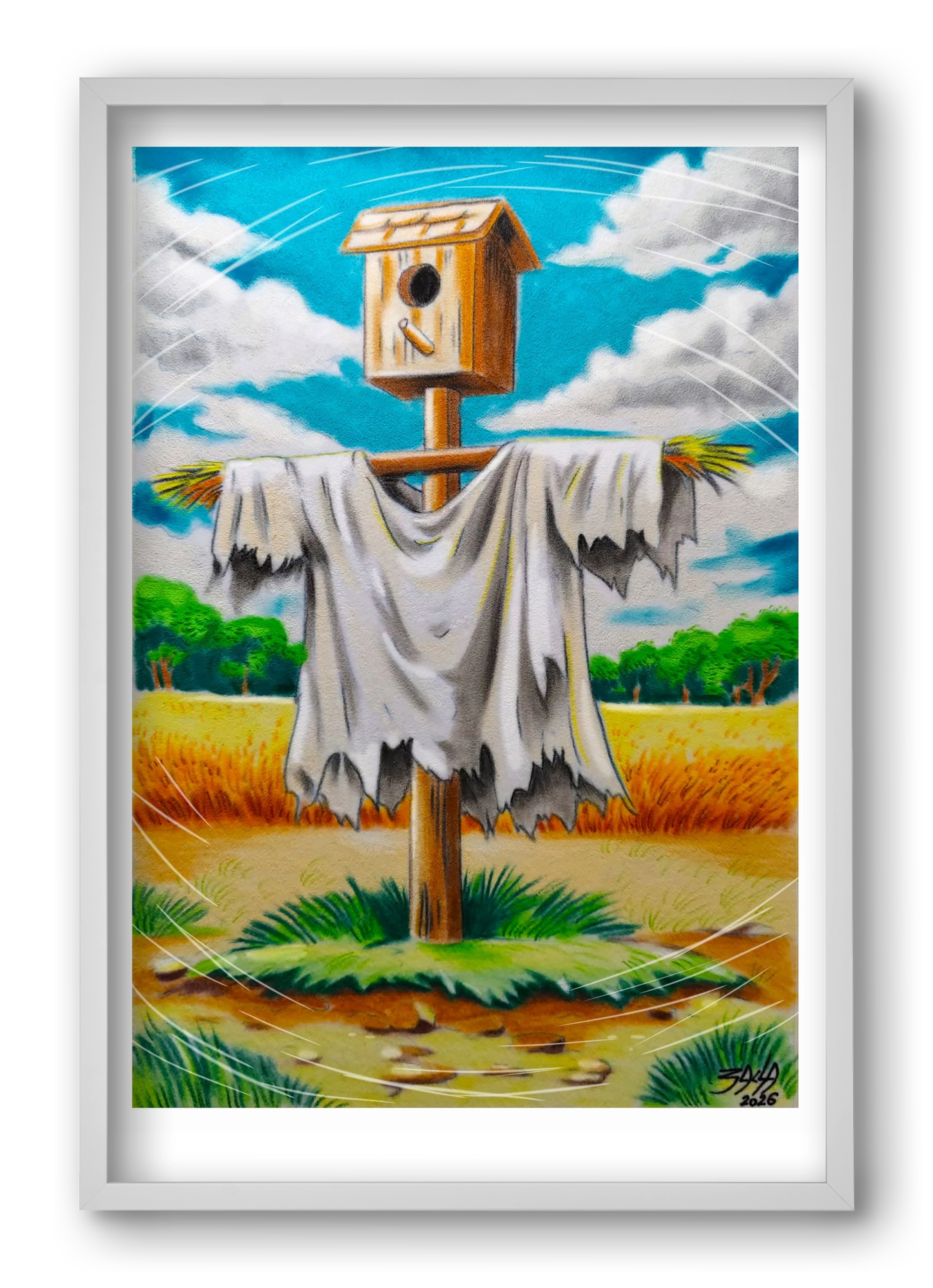 no comment, 40x60 cm (40x60 cm), Fehér keret