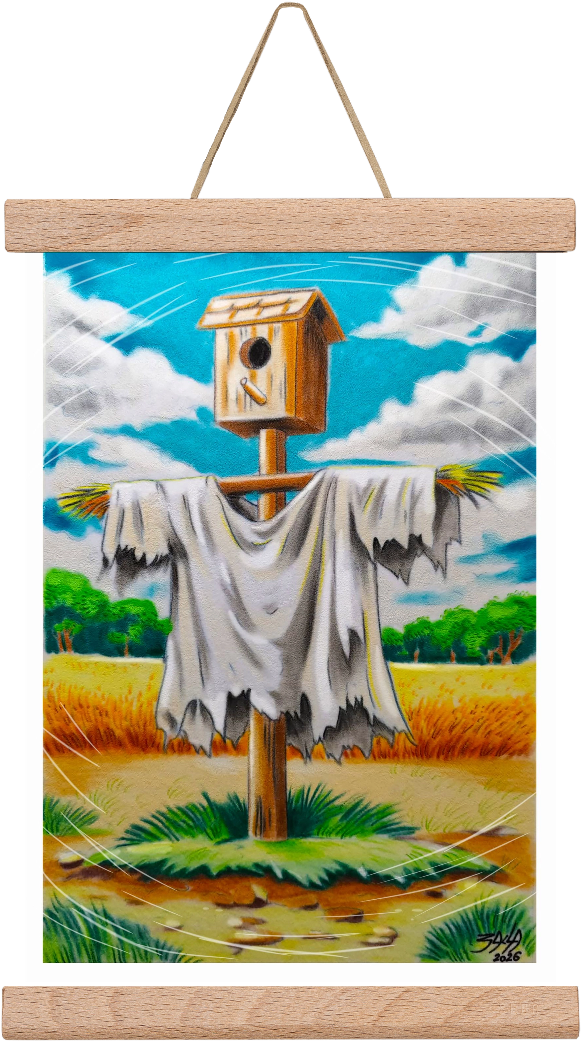 no comment, 20x30 cm (20x30 cm), Tölgy akasztó