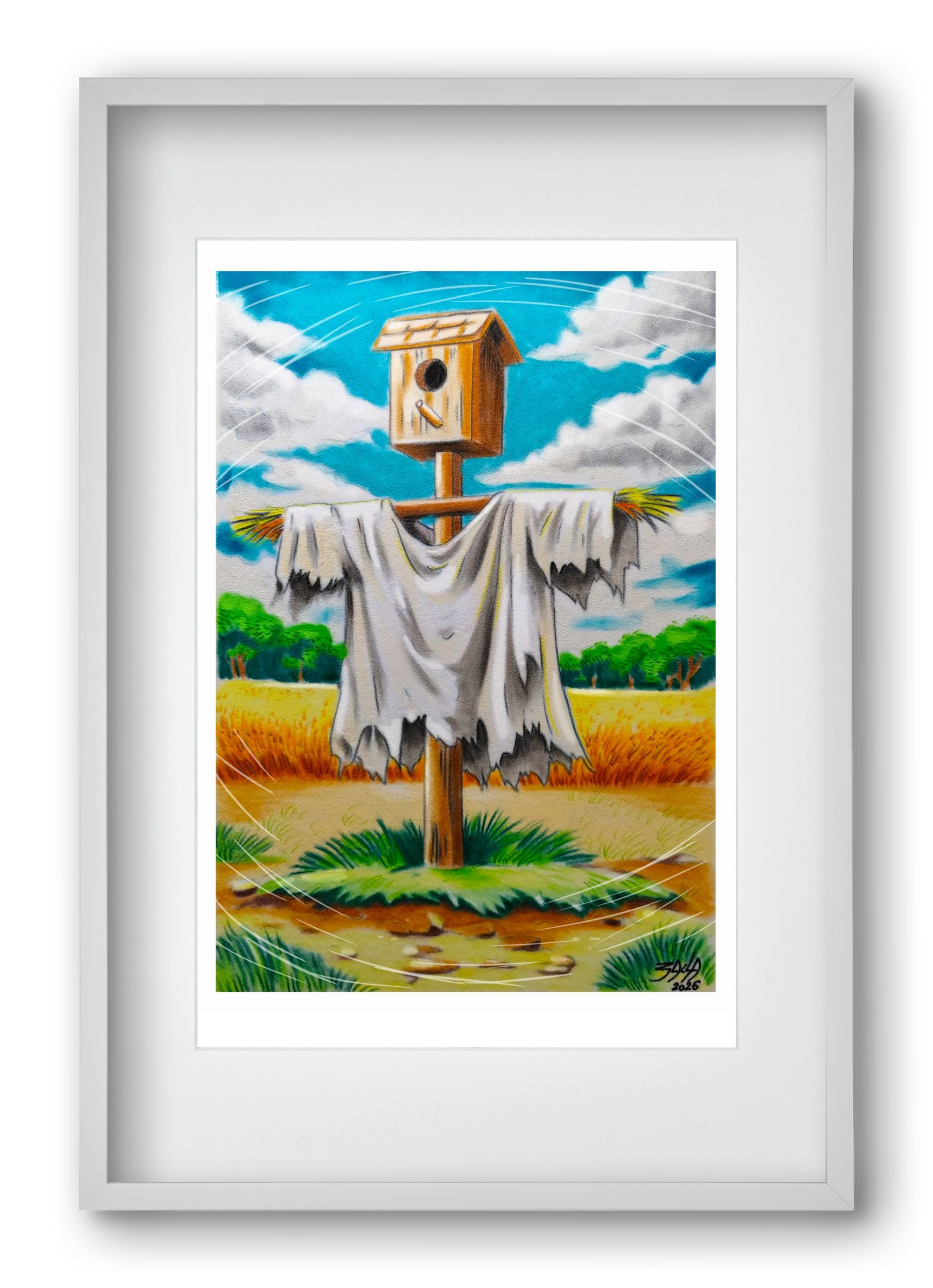 no comment, 40x60 cm (30x45 cm), Fehér keret, paszpartuval