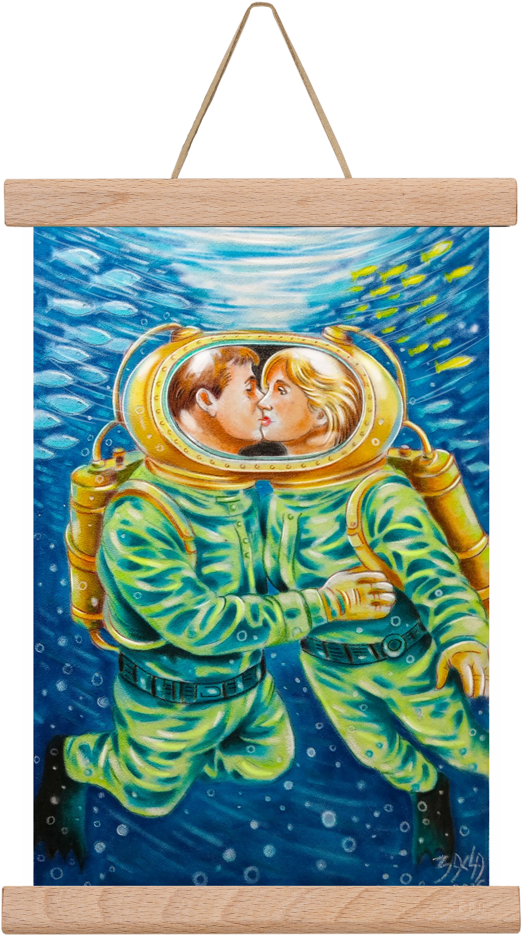 love, 20x30 cm (20x30 cm), Tölgy akasztó