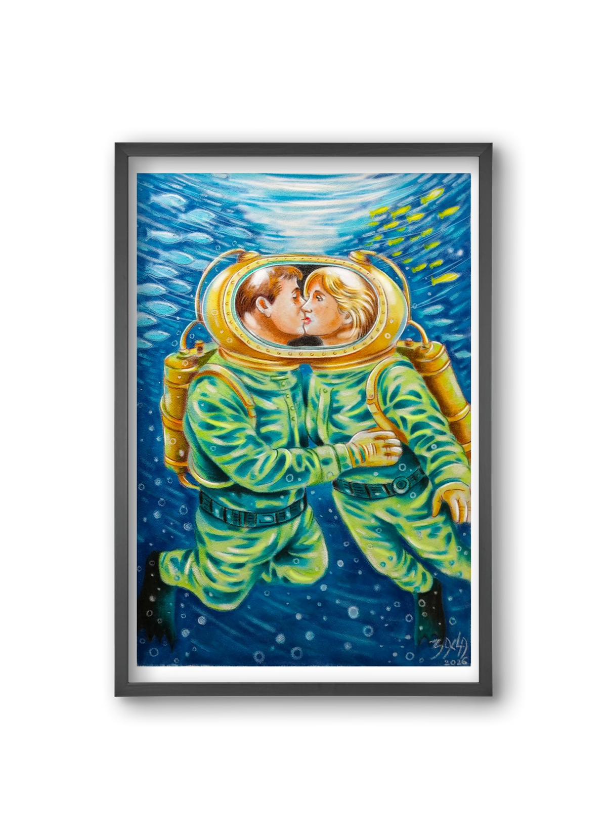 love, 20x30 cm (20x30 cm), Fekete keret