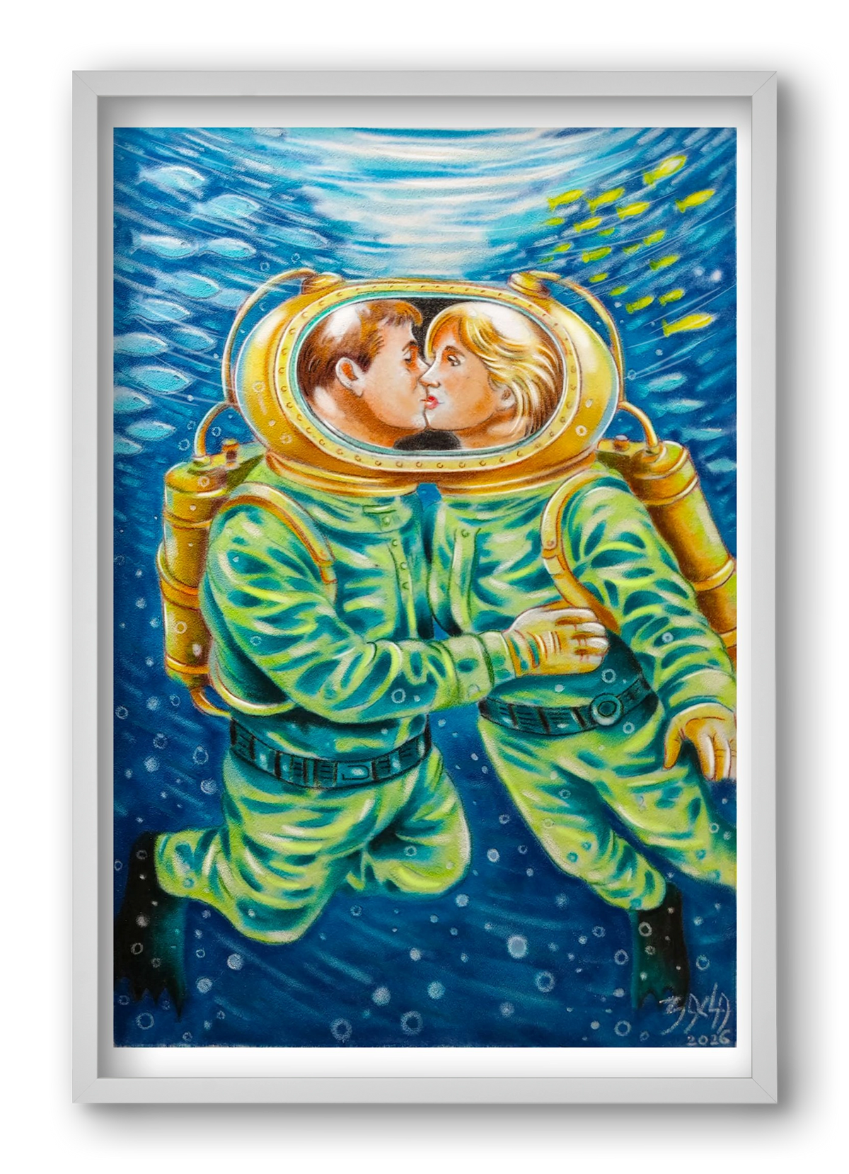 love, 40x60 cm (40x60 cm), Fehér keret